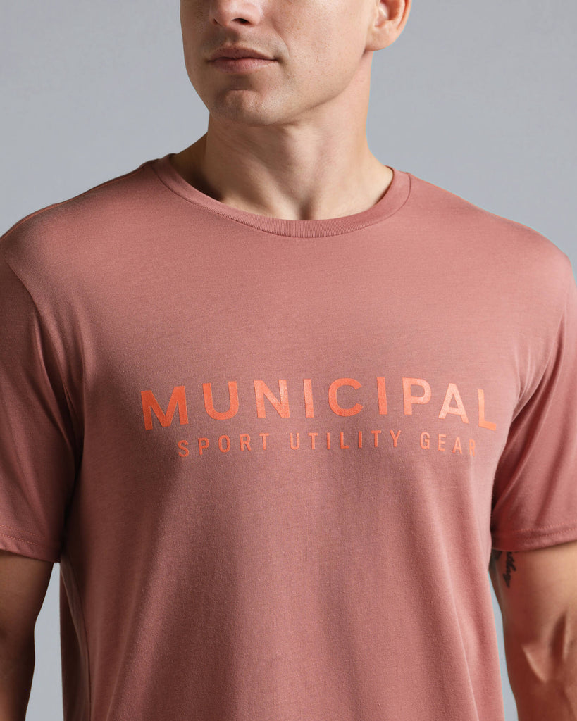 MUNICIPAL 4:AM Club T-Shirt 4色 関税送料無料 4:AM Club T-Shirt in Mauve | MUNICIPAL
