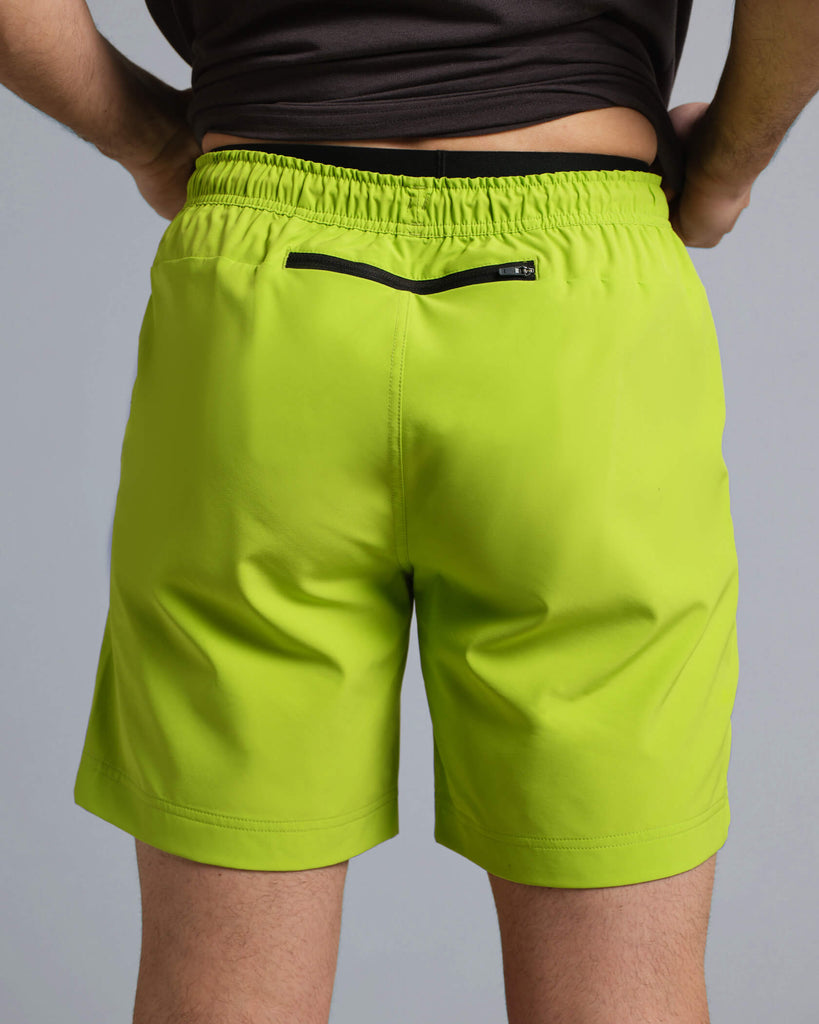4:AM Club Training Shorts in Lime | MUNICIPAL