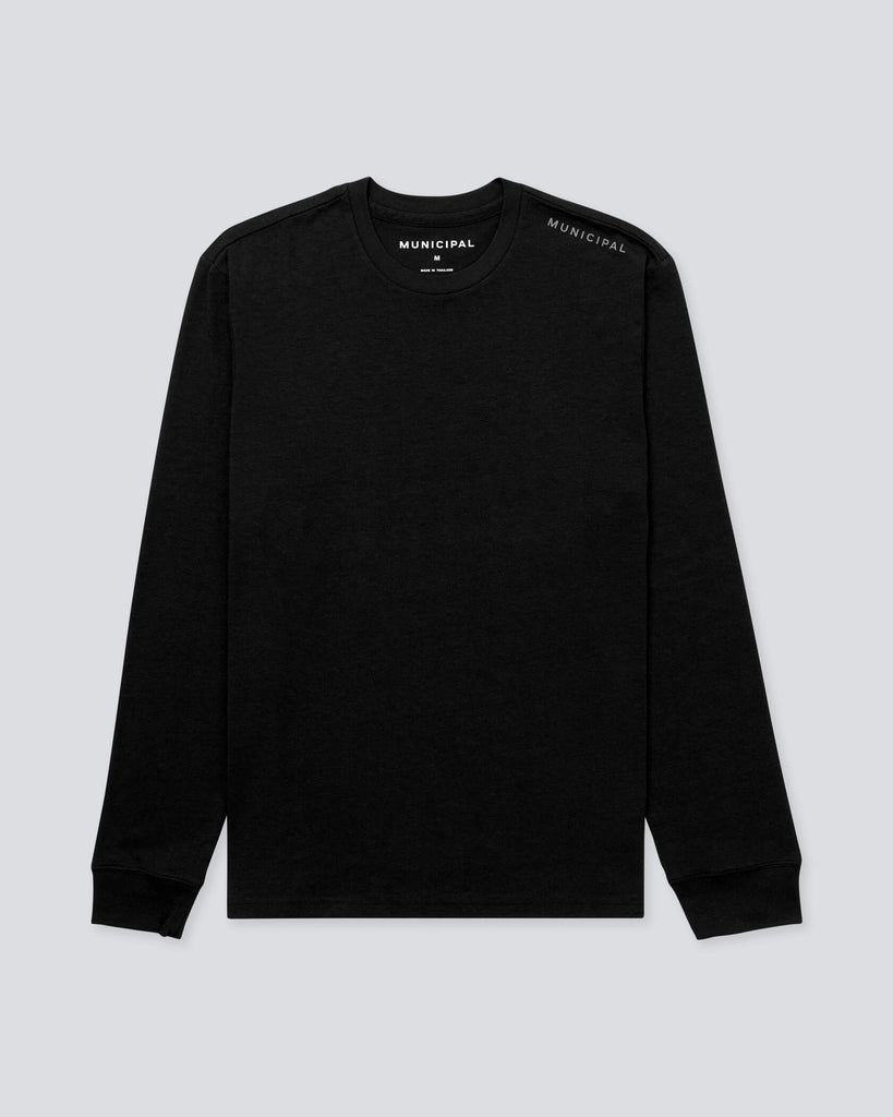 Enduro Stretch LS T-Shirt in Black | MUNICIPAL