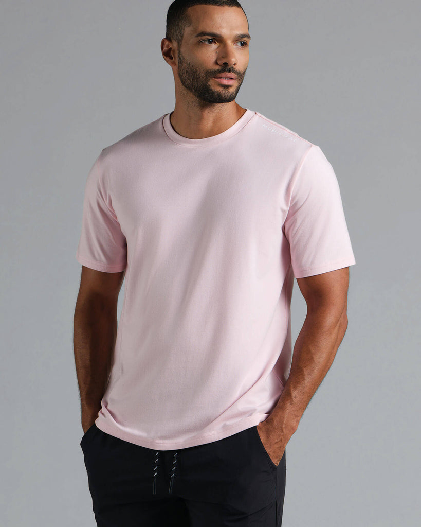Enduro Stretch T-Shirt in Wyndham Pink | MUNICIPAL