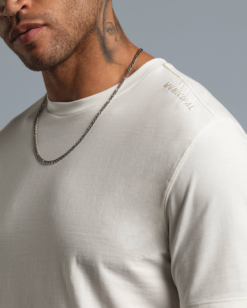 Signature Boxed T-Shirt Cream - Major Threads