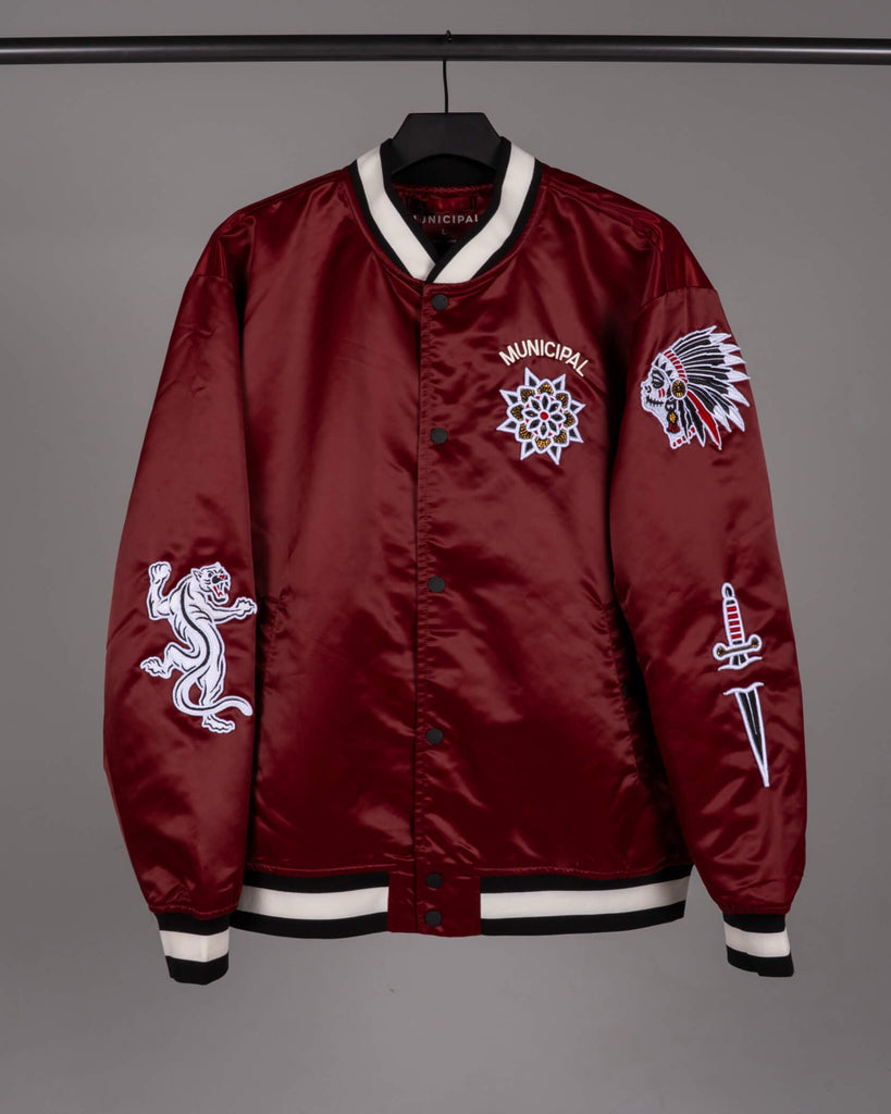 Justus Varsity Jacket in Cobra / Black | MUNICIPAL