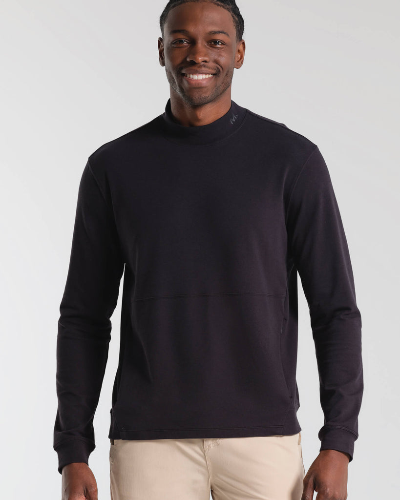 Micro Mock Neck LS Crew | MUNICIPAL