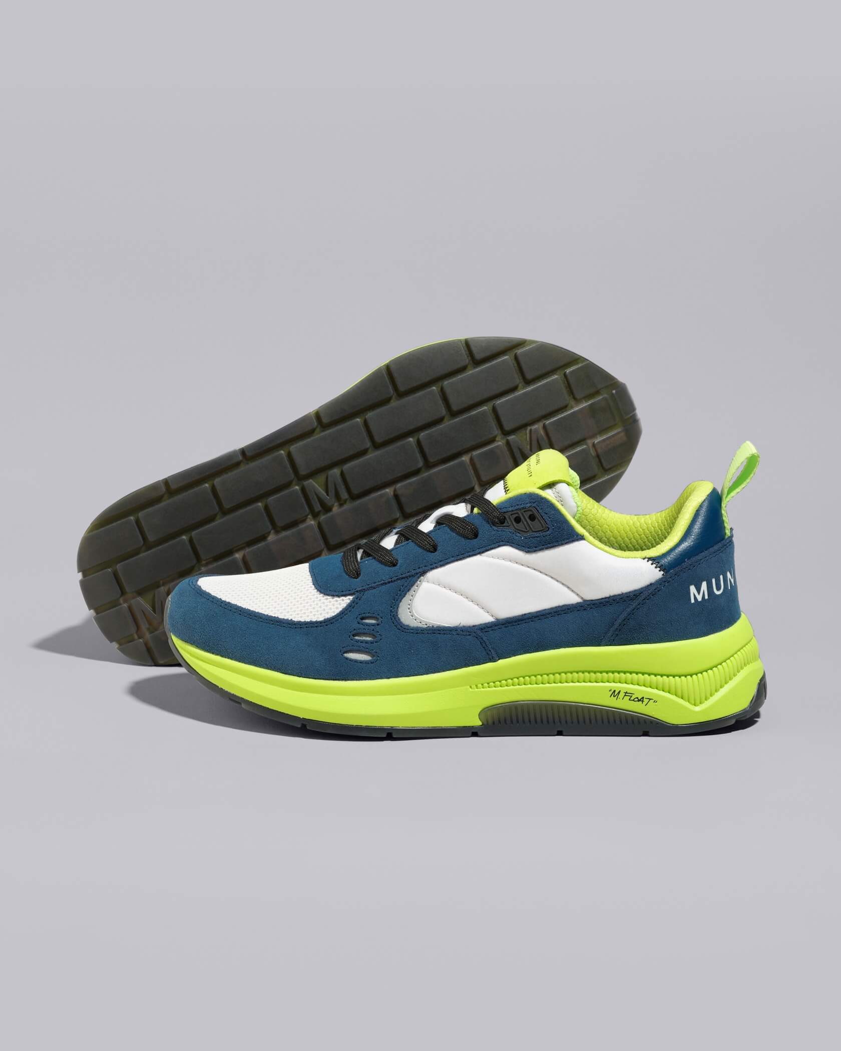 M.OG Shoes |Blue Wing / Cement / Sharp Green| front