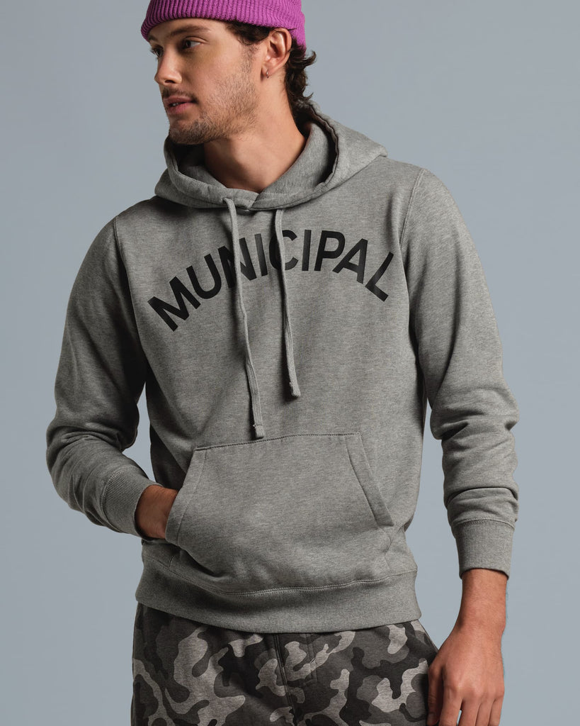 Origin 300 Hoodie in Athletic Gray Black MUNICIPAL