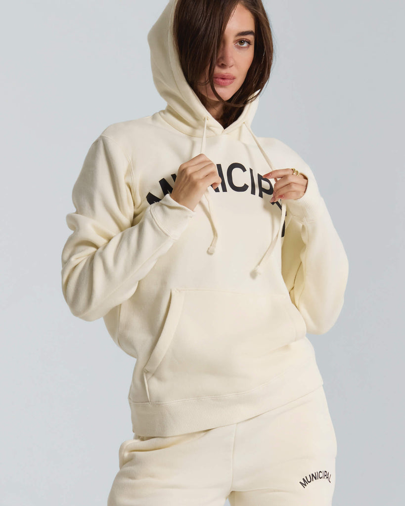 Origin 300 Hoodie in Natural / Black | MUNICIPAL