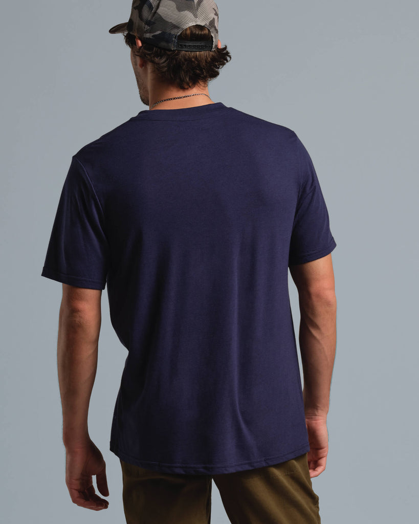 Pocket SuperBlend T-Shirt in Navy | MUNICIPAL