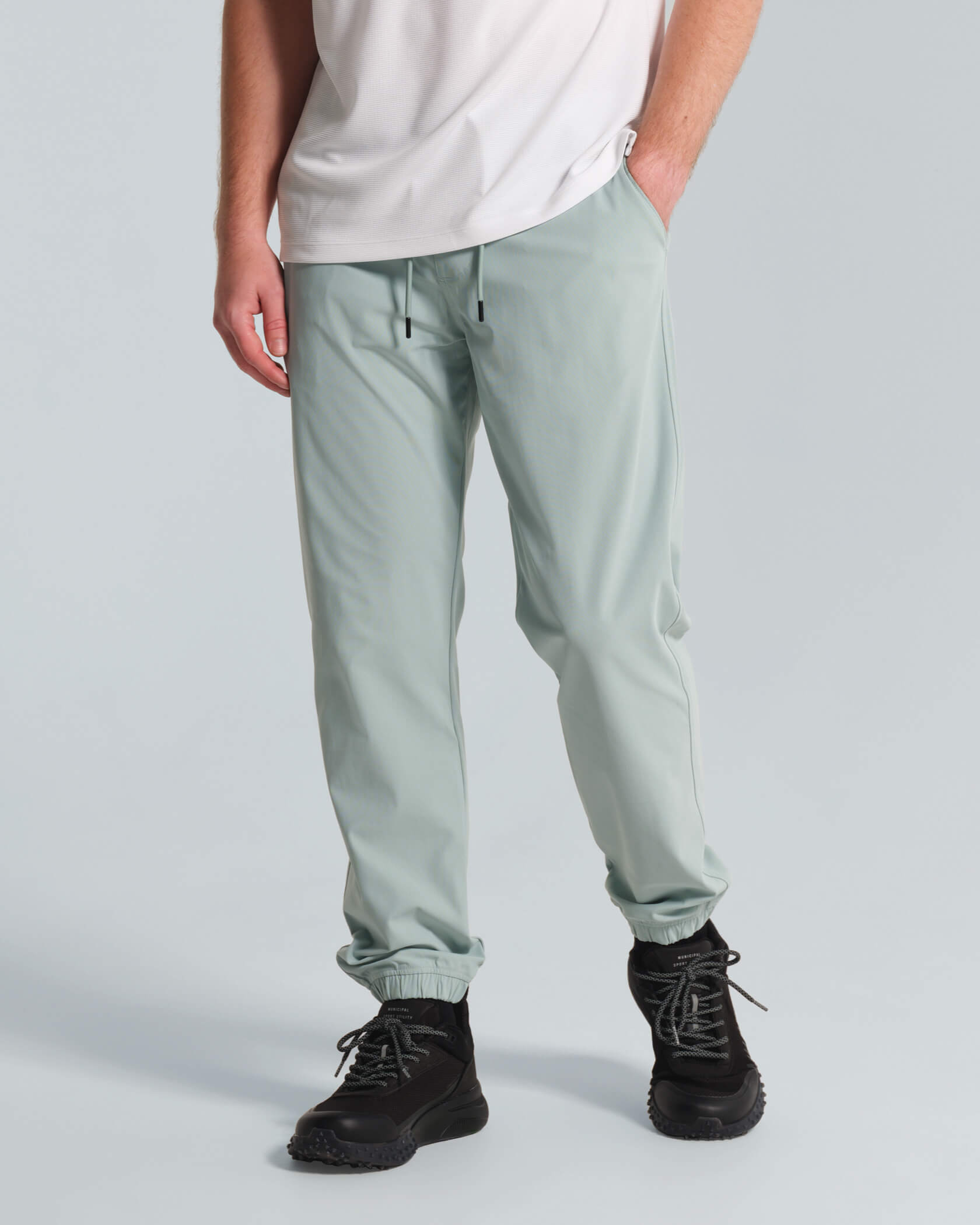RTP Tech Joggers |Blue Sage| front