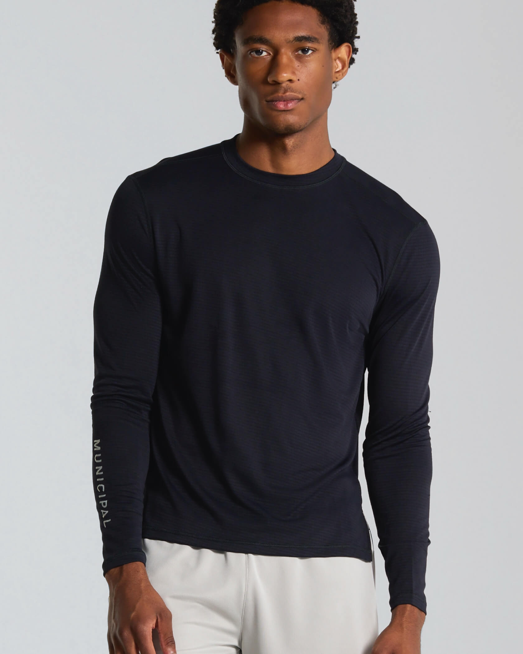 Run Core LS T-Shirt |Black| front