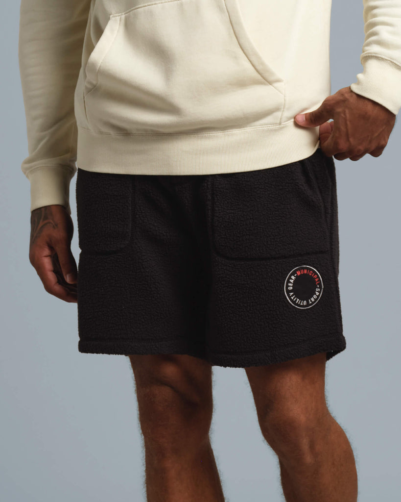 Sherpa Shorts in Black | MUNICIPAL