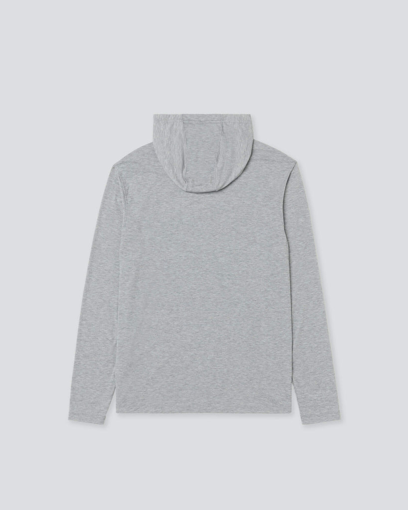 Sport Utility LS Hooded T-Shirt in Athletic Gray Heather | MUNICIPAL