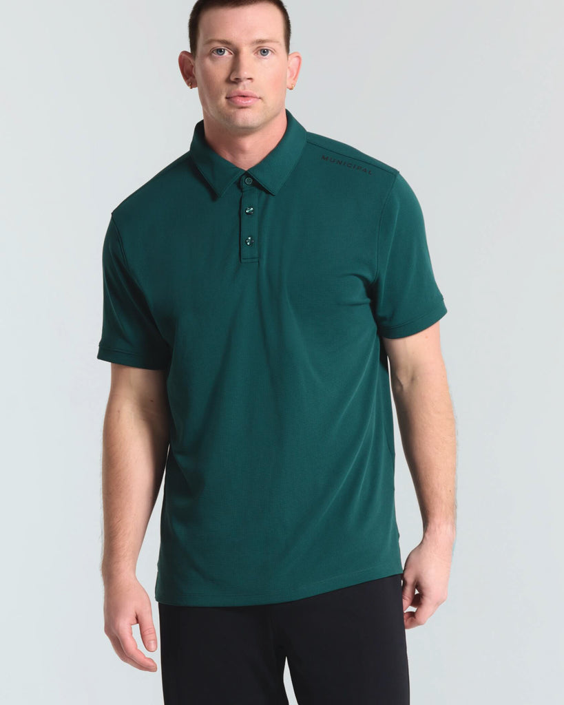 Sportcross Golf Core Polo in Jade | MUNICIPAL