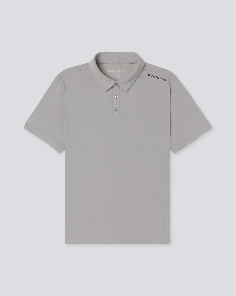 Sportcross Golf Core Polo in Smoke | MUNICIPAL