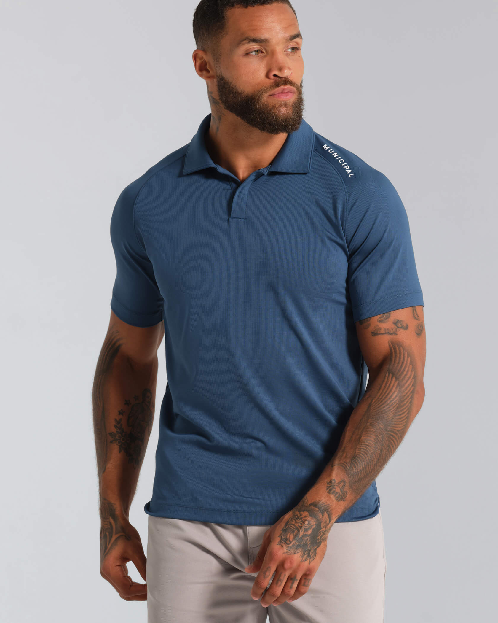 Sportcross Tech Polo |Blue Wing| front