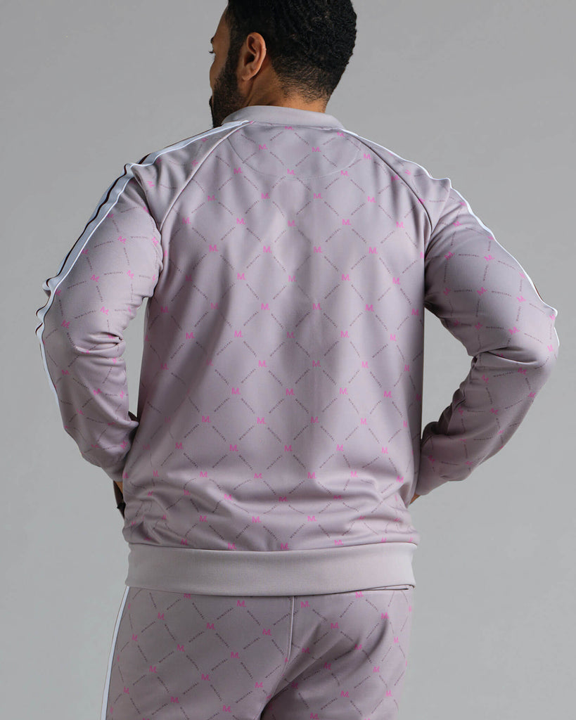 Trackstar Jacket in M. Repeat Smoke / Magenta | MUNICIPAL