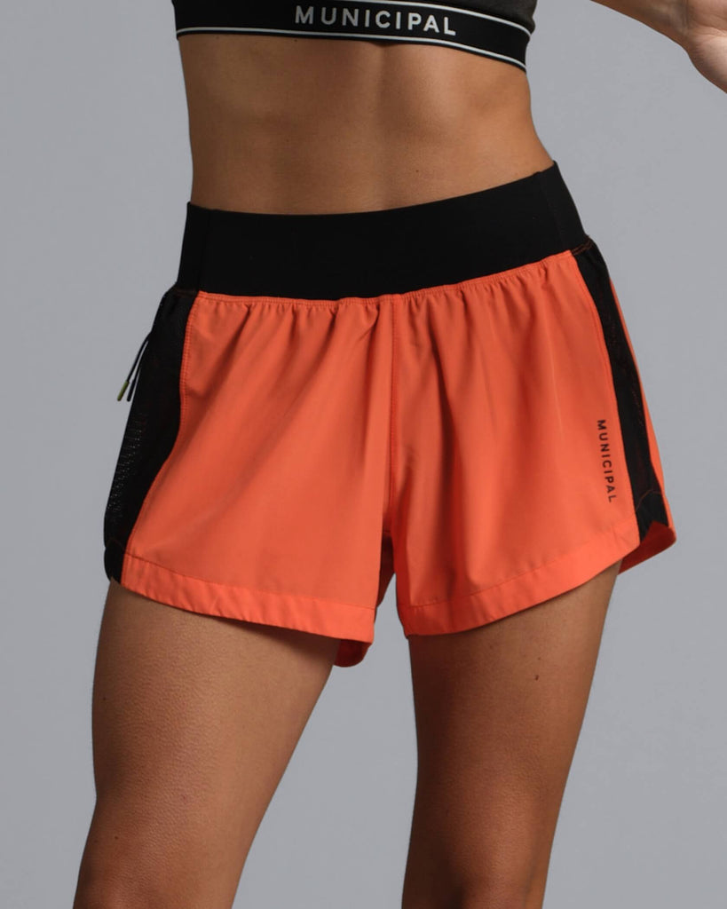 Women's Daybreak Active Shorts in Poppy | MUNICIPAL