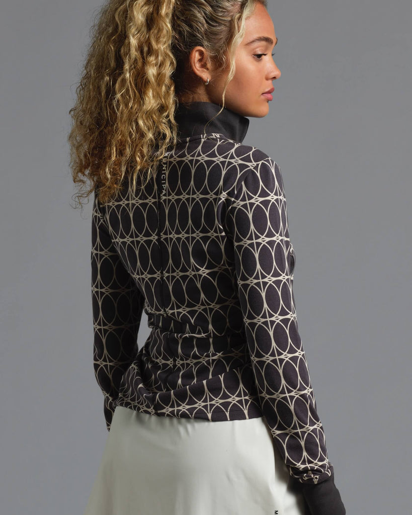 Women's Enduro Stretch Half Zip in Court Geo | MUNICIPAL