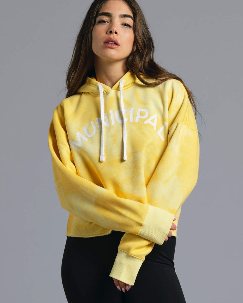 Women's Origin Hoodie in Solar / White | MUNICIPAL