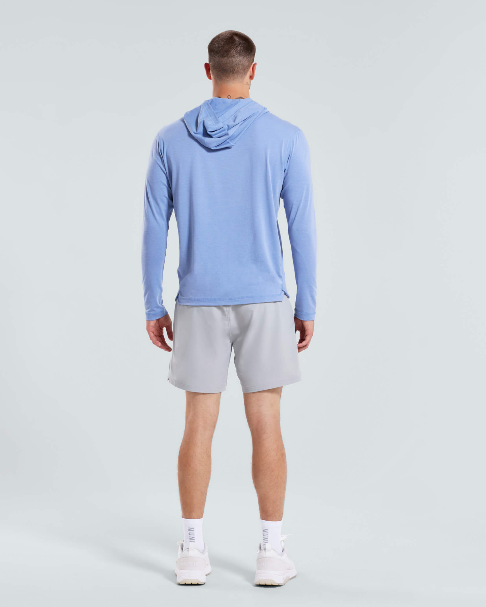 4AM. LS Hooded T-Shirt |Tempest| back