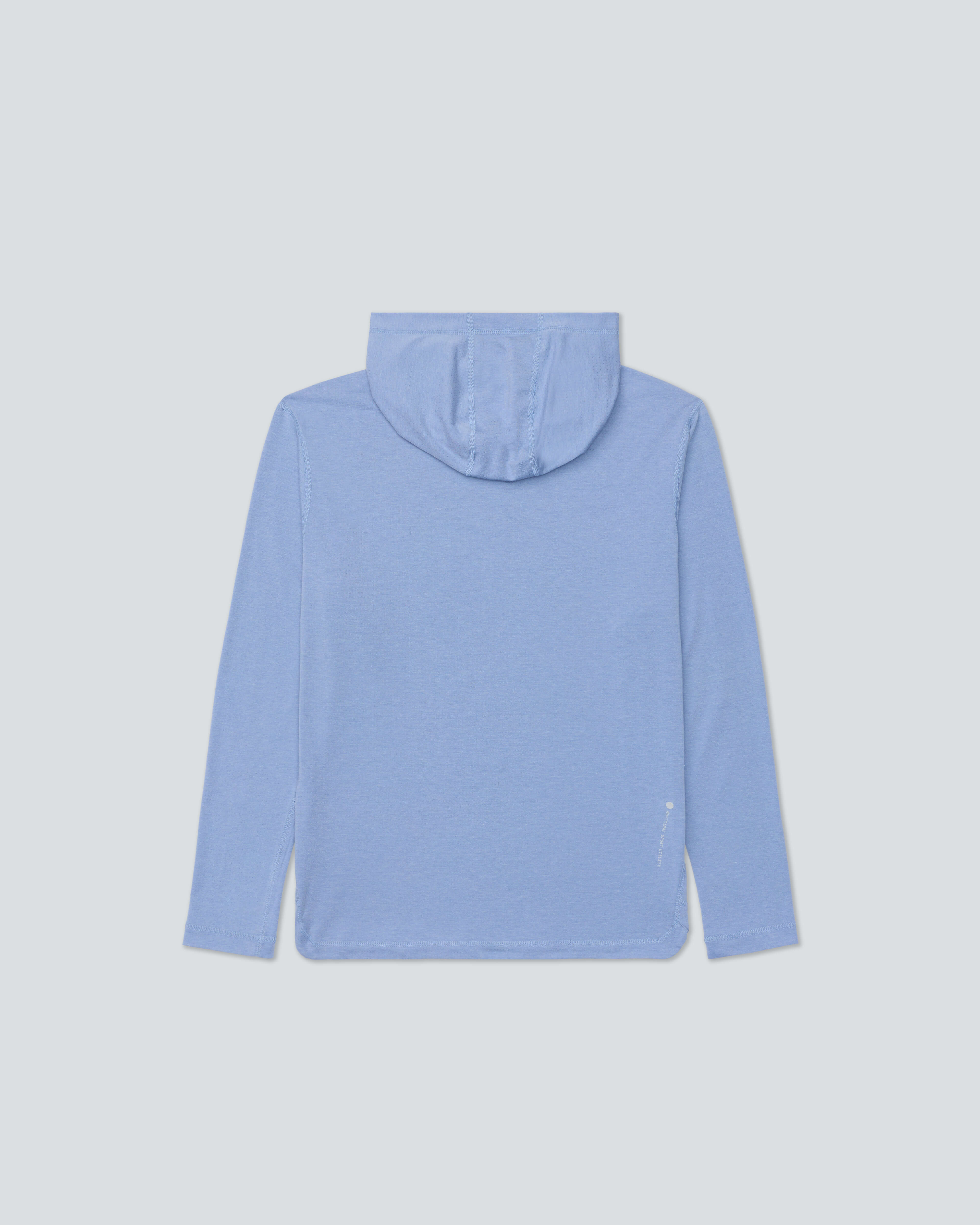 4AM. LS Hooded T-Shirt |Tempest| flat back