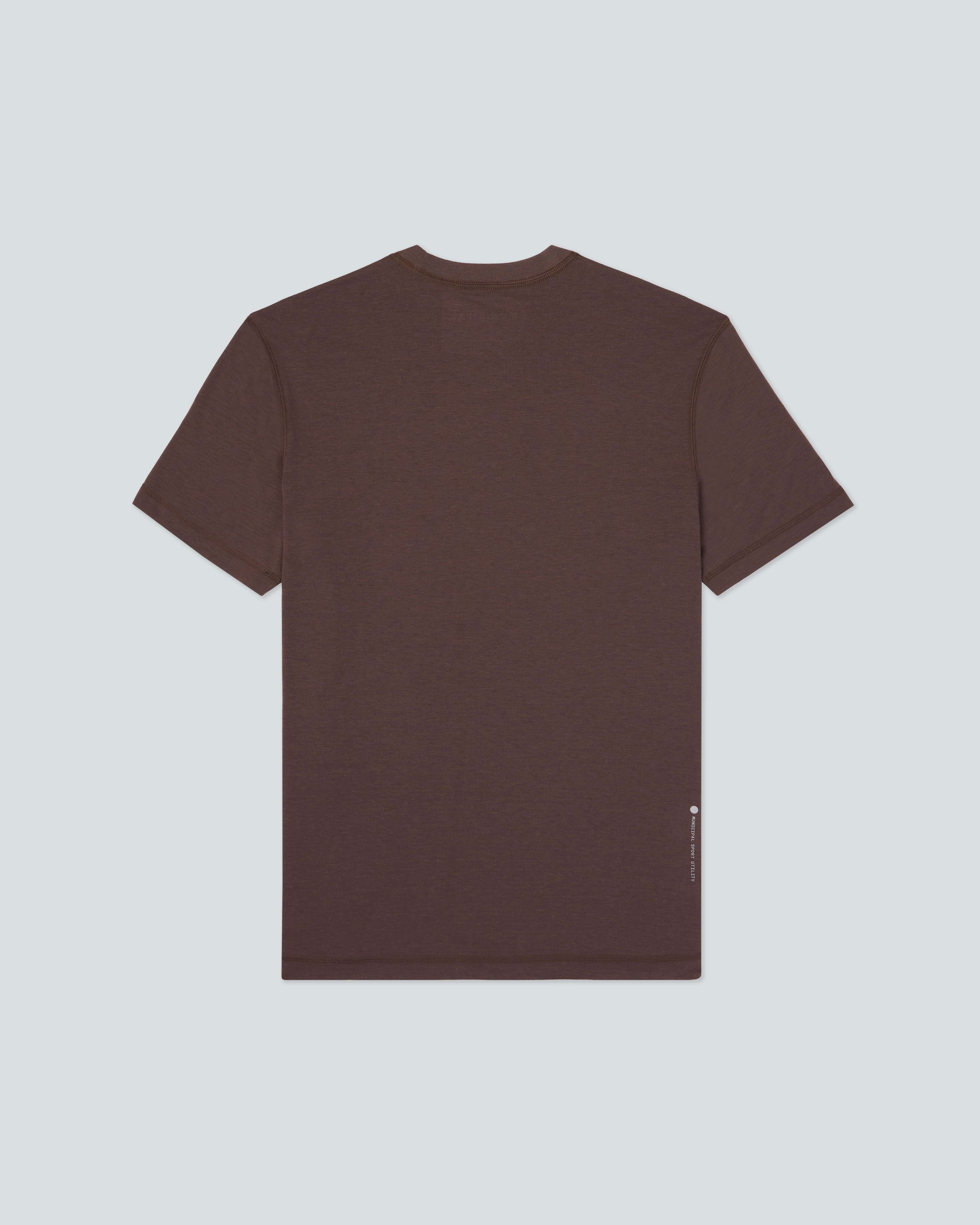 4AM. T-Shirt |Chocolate| flat back