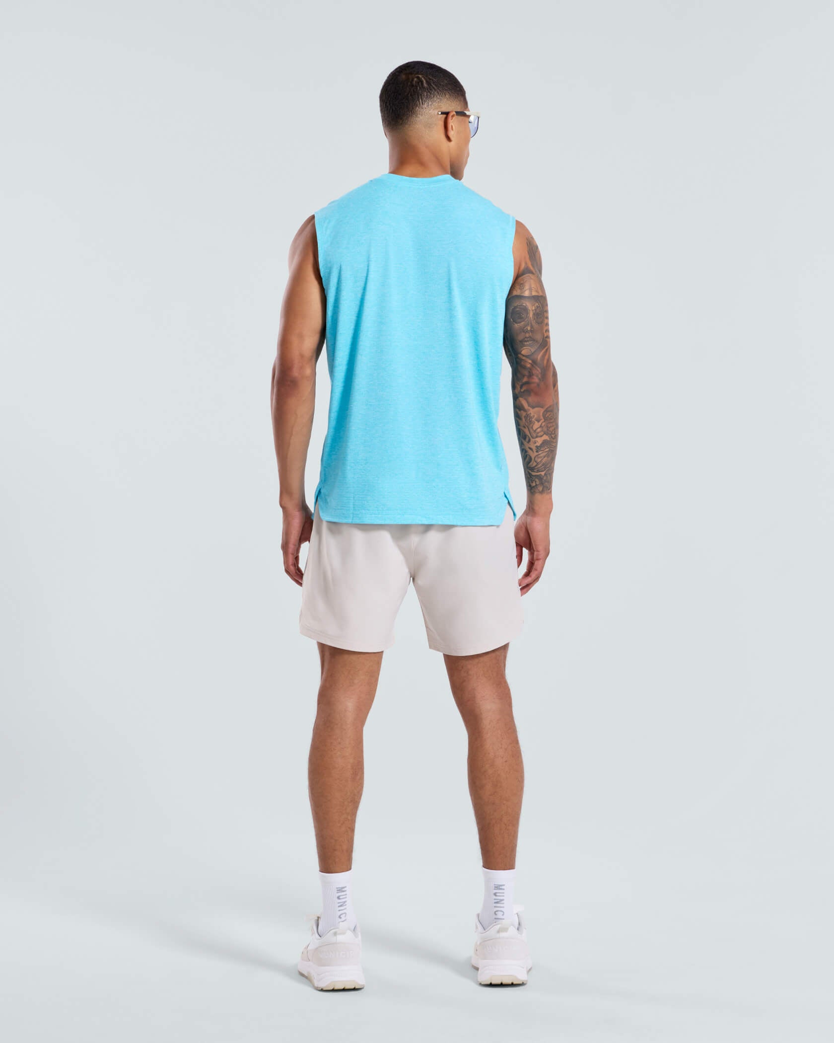 4AM. Tri Tank |Caribbean Heather| back