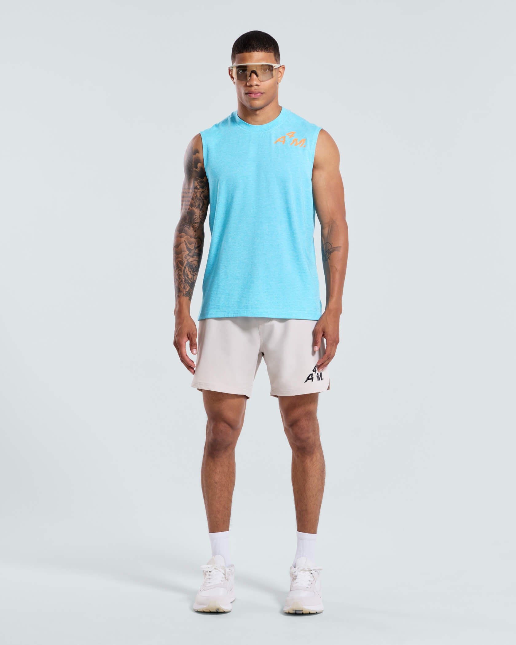 4AM. Tri Tank |Caribbean Heather| front