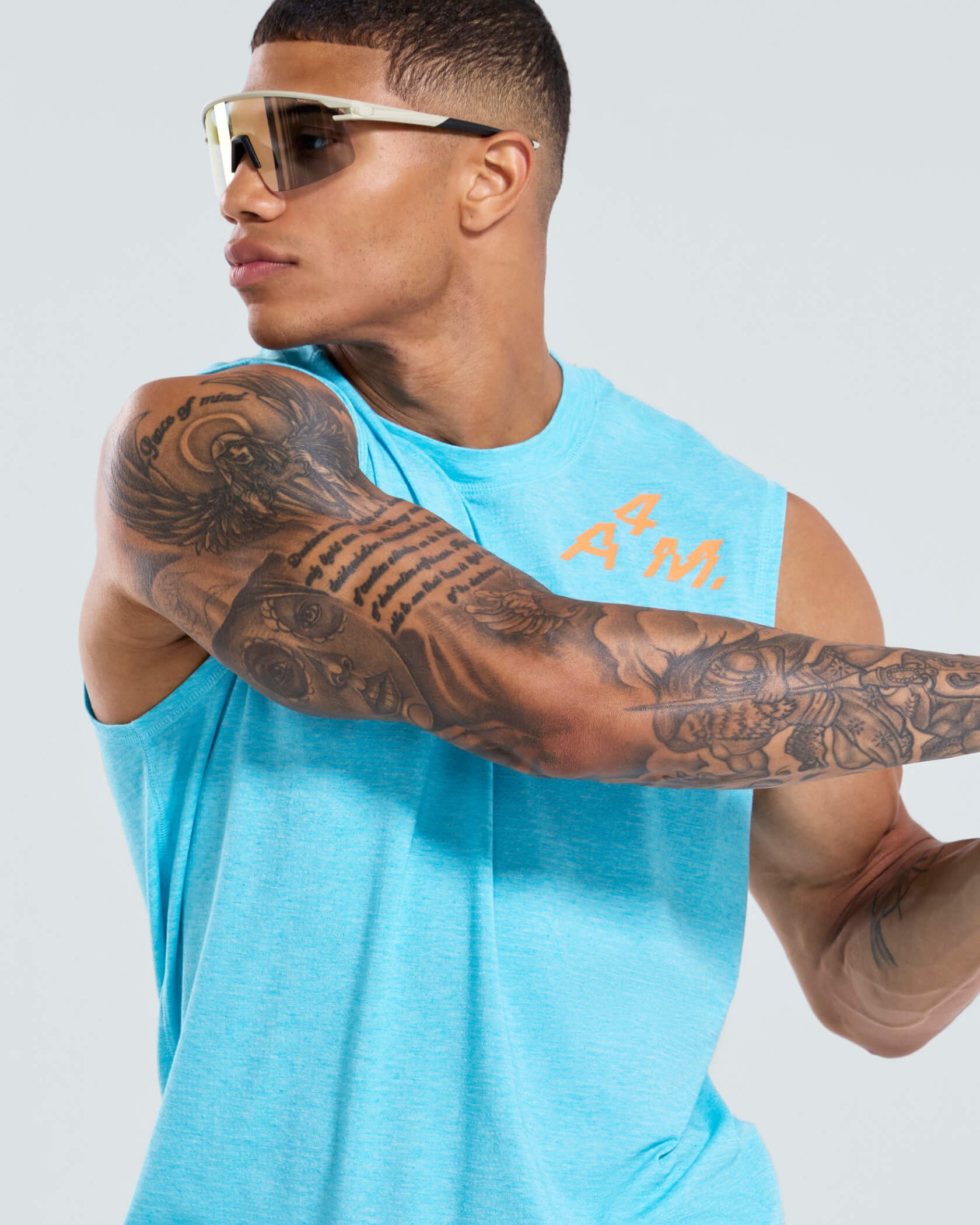 4AM. Tri Tank |Caribbean Heather| hover