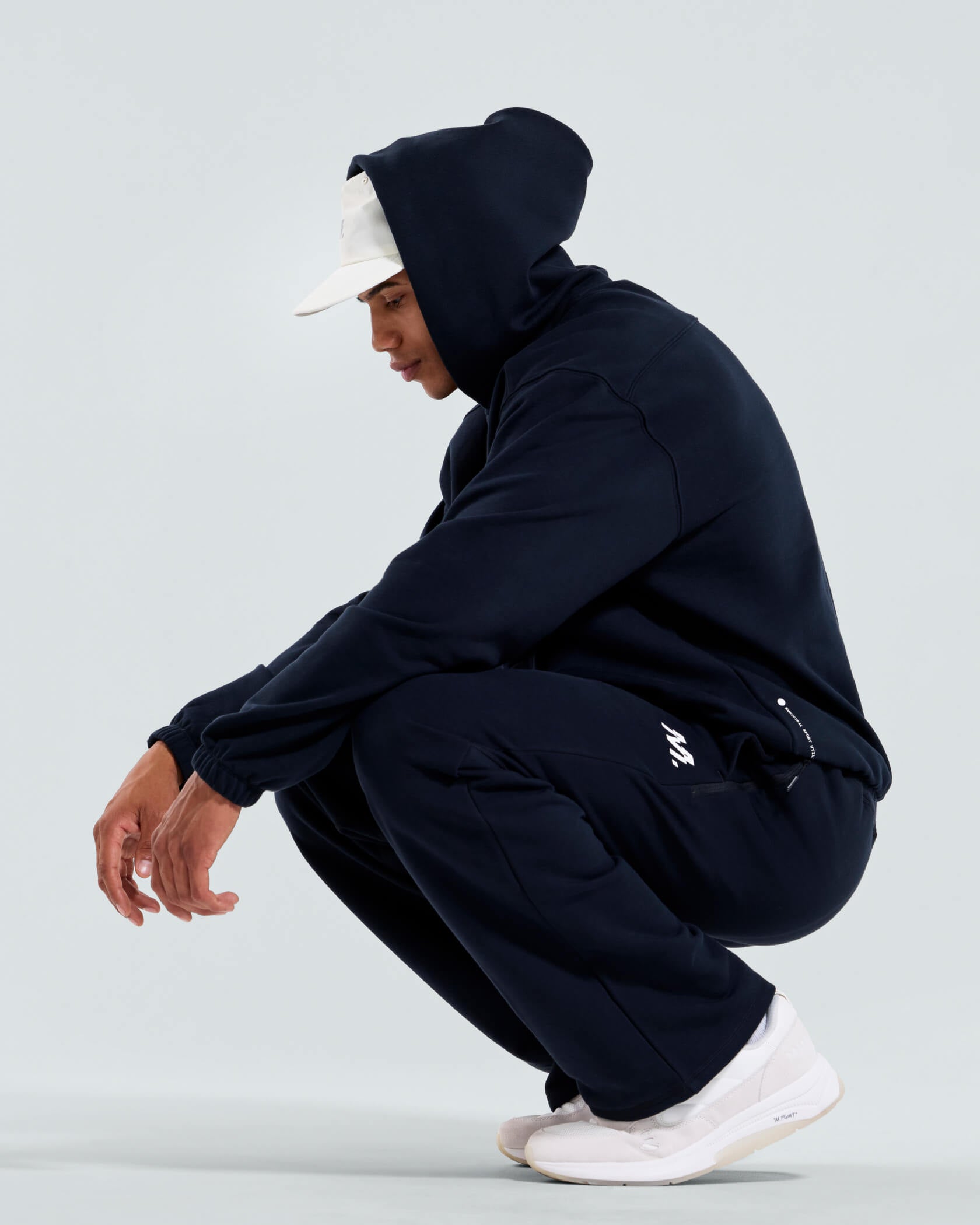 4AM. Fleece Hoodie |Black| lifestyle