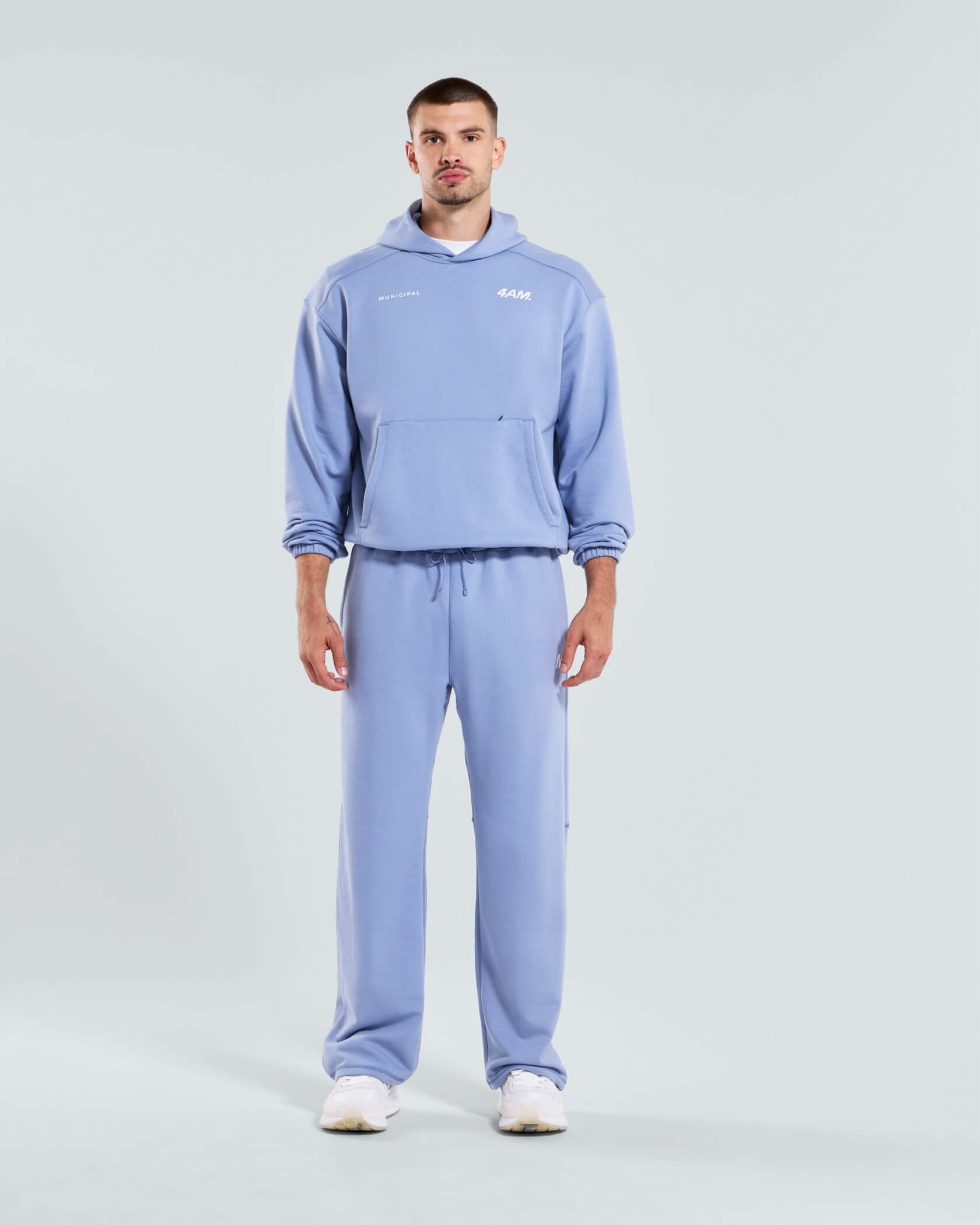 4AM. Fleece Hoodie |Tempest| front