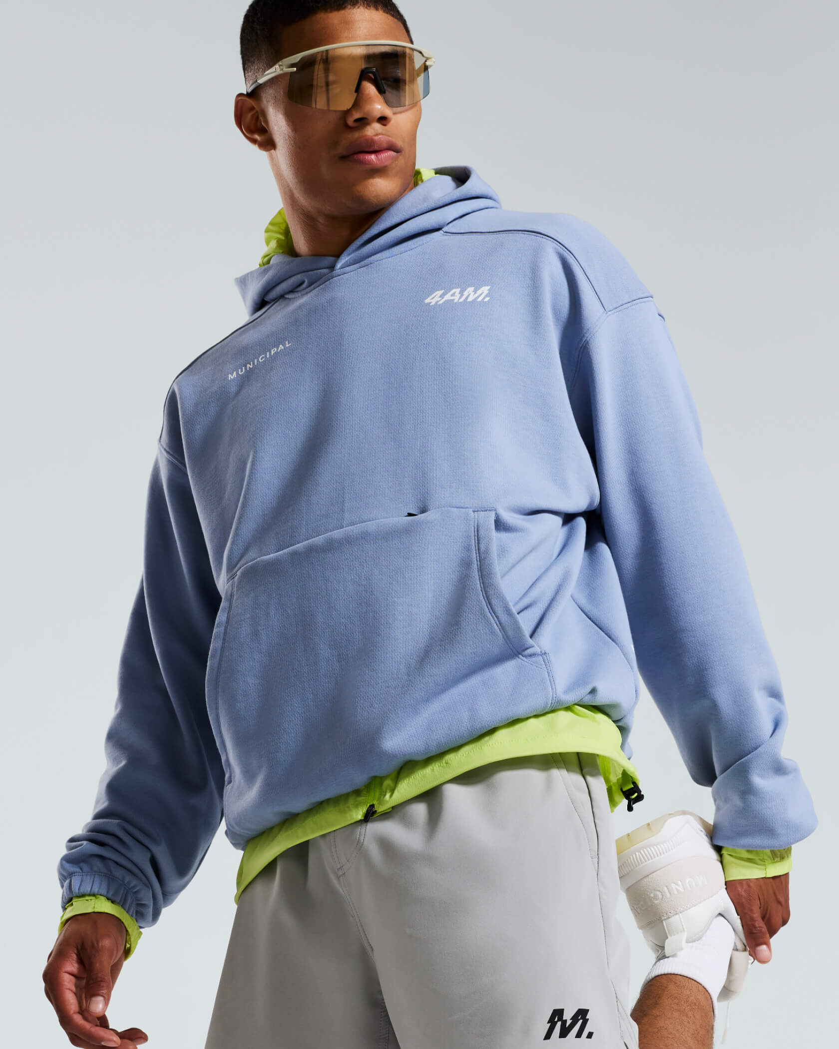 4AM. Fleece Hoodie |Tempest| lifestyle