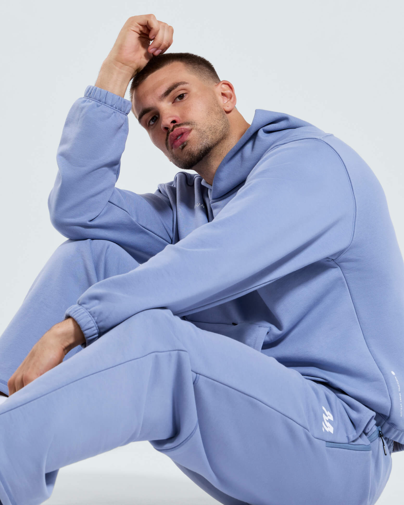 4AM. Fleece Hoodie |Tempest| detail