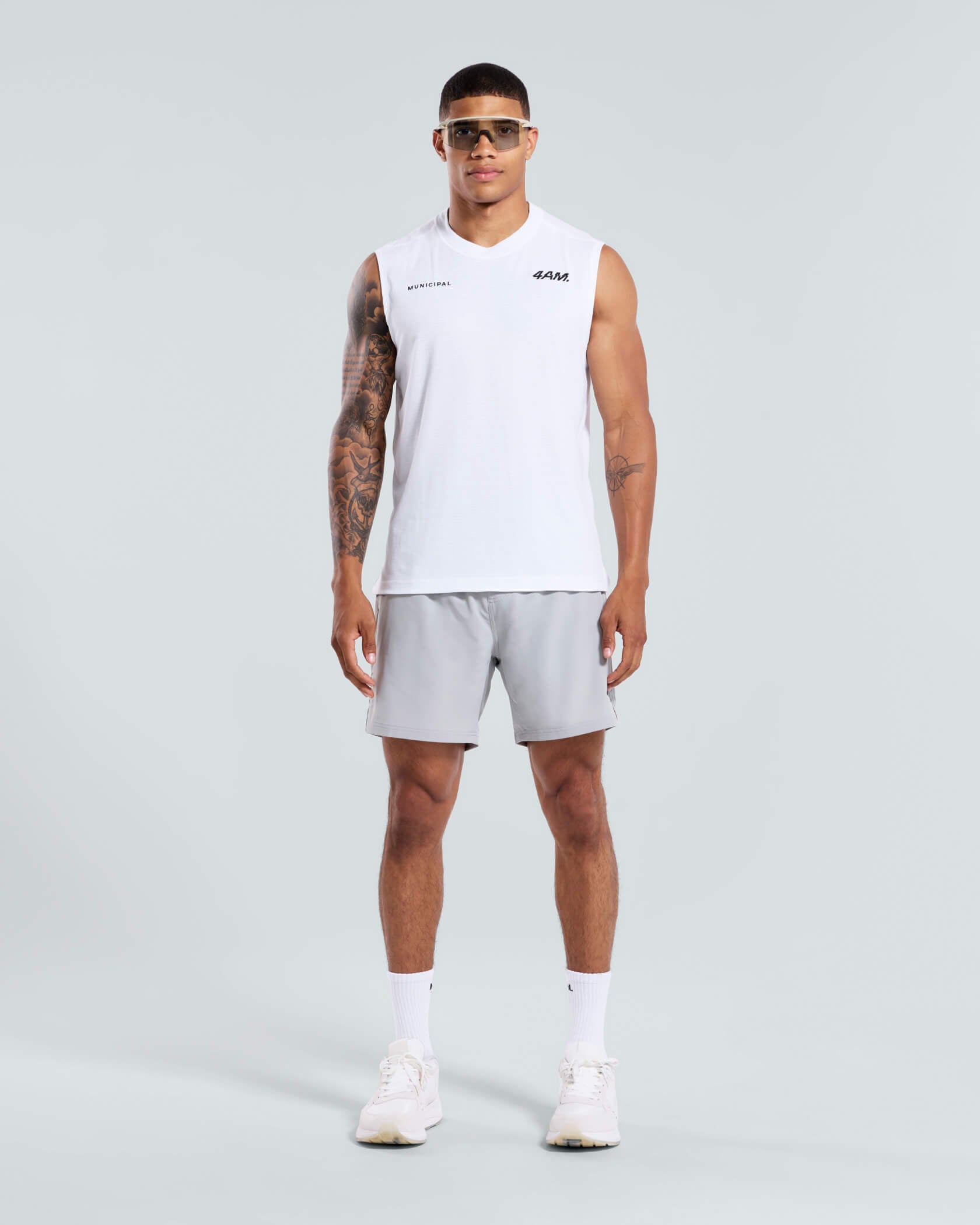 4AM Tank |White| front