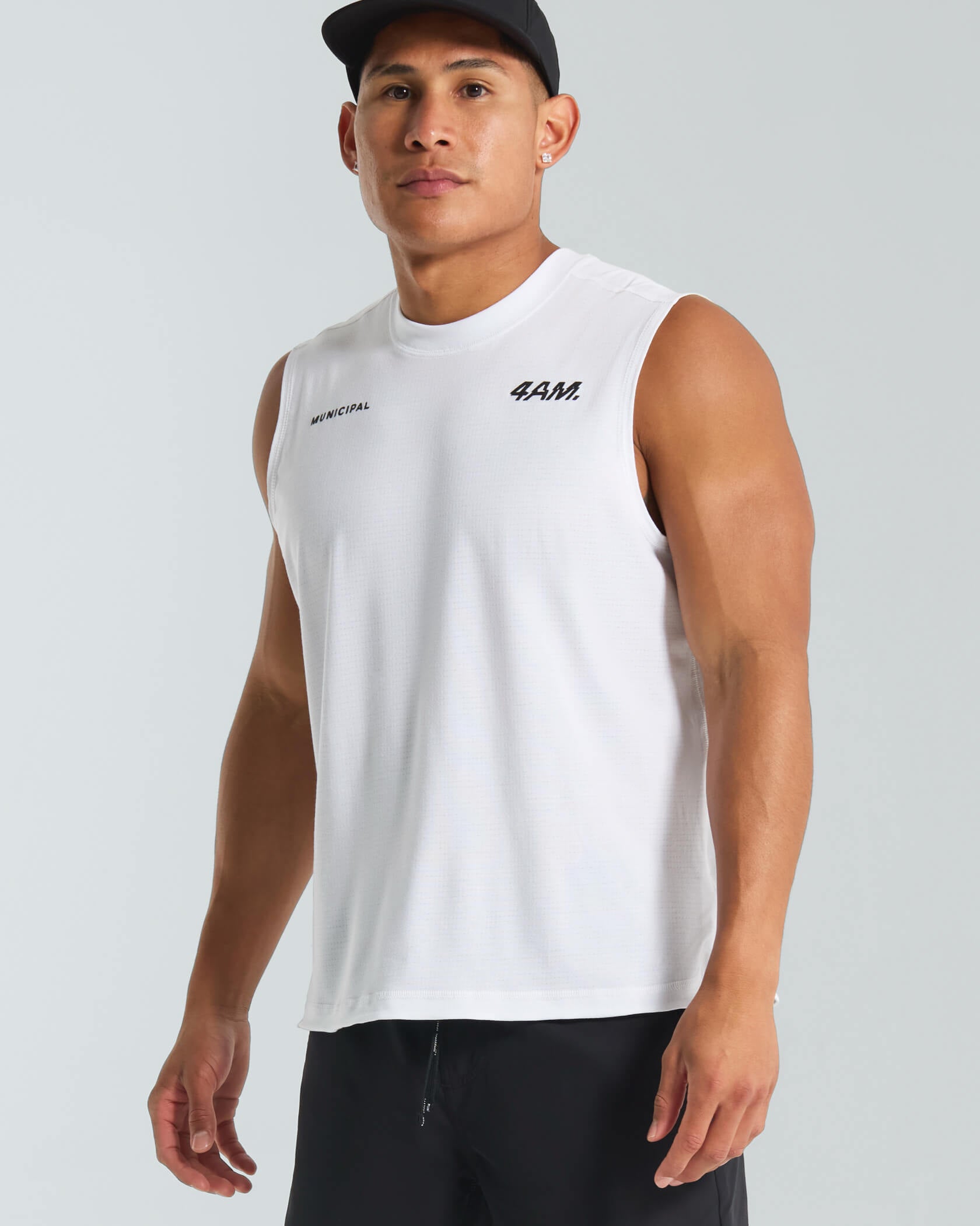 4AM Tank |White| front