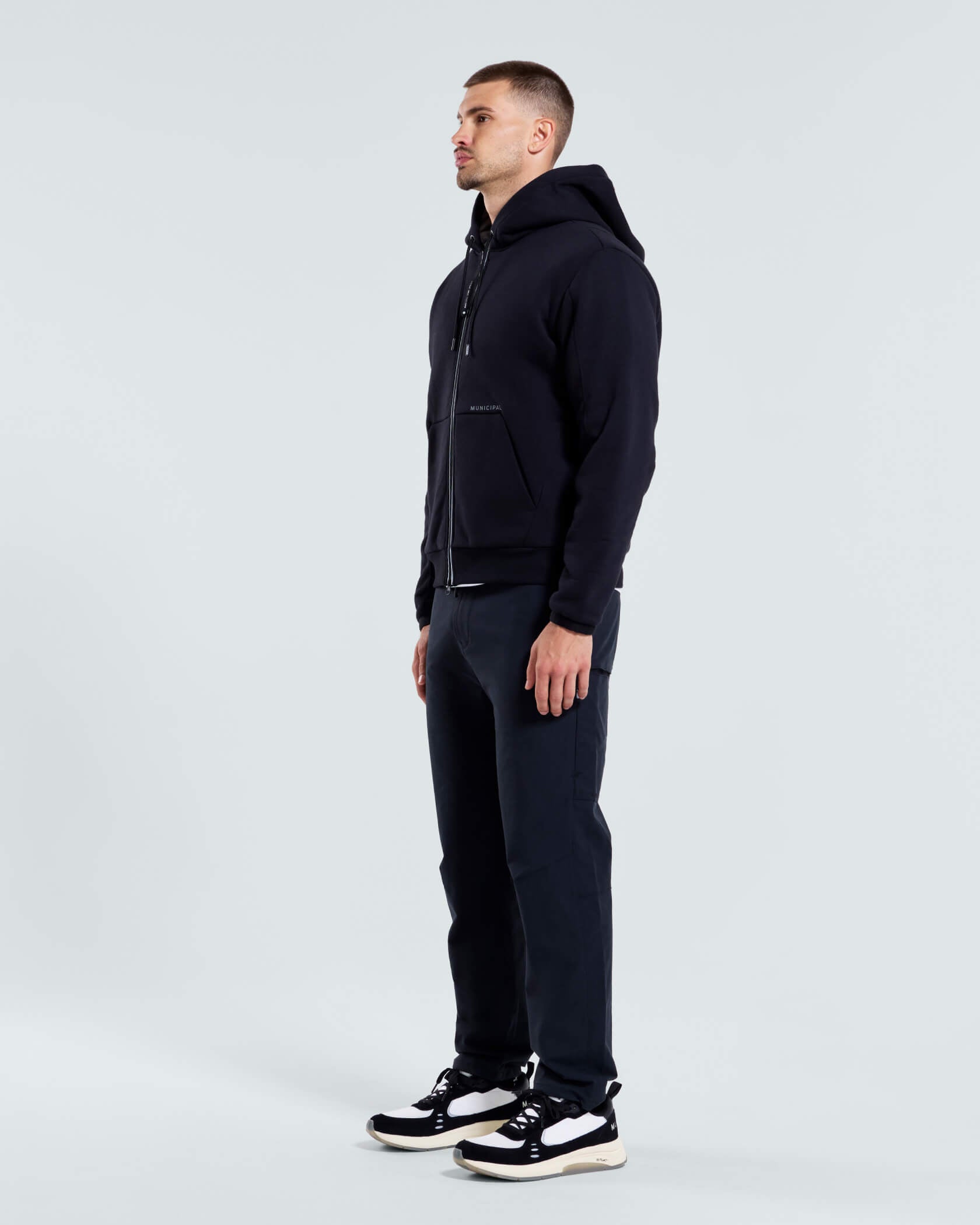 North End Insulated Full Zip Hoodie |Black|  side