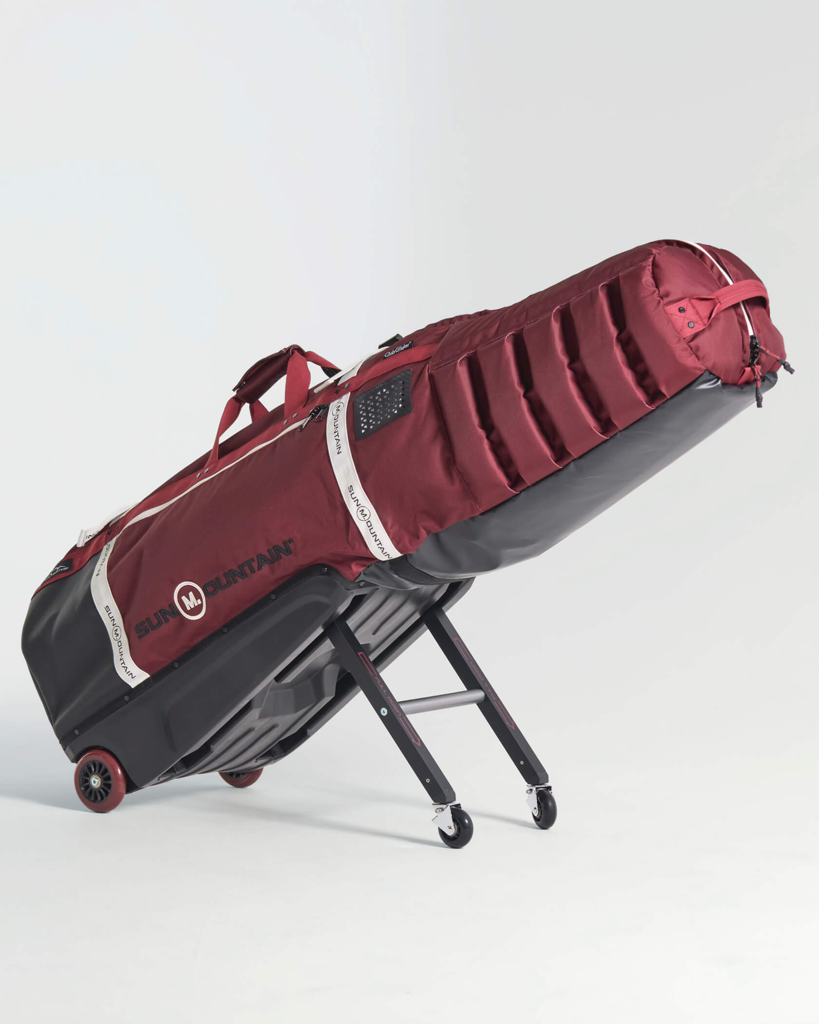 Sun Mountain x MUNICIPAL ClubGlider Meridian Travel Bag |Cardinal / Natural| front