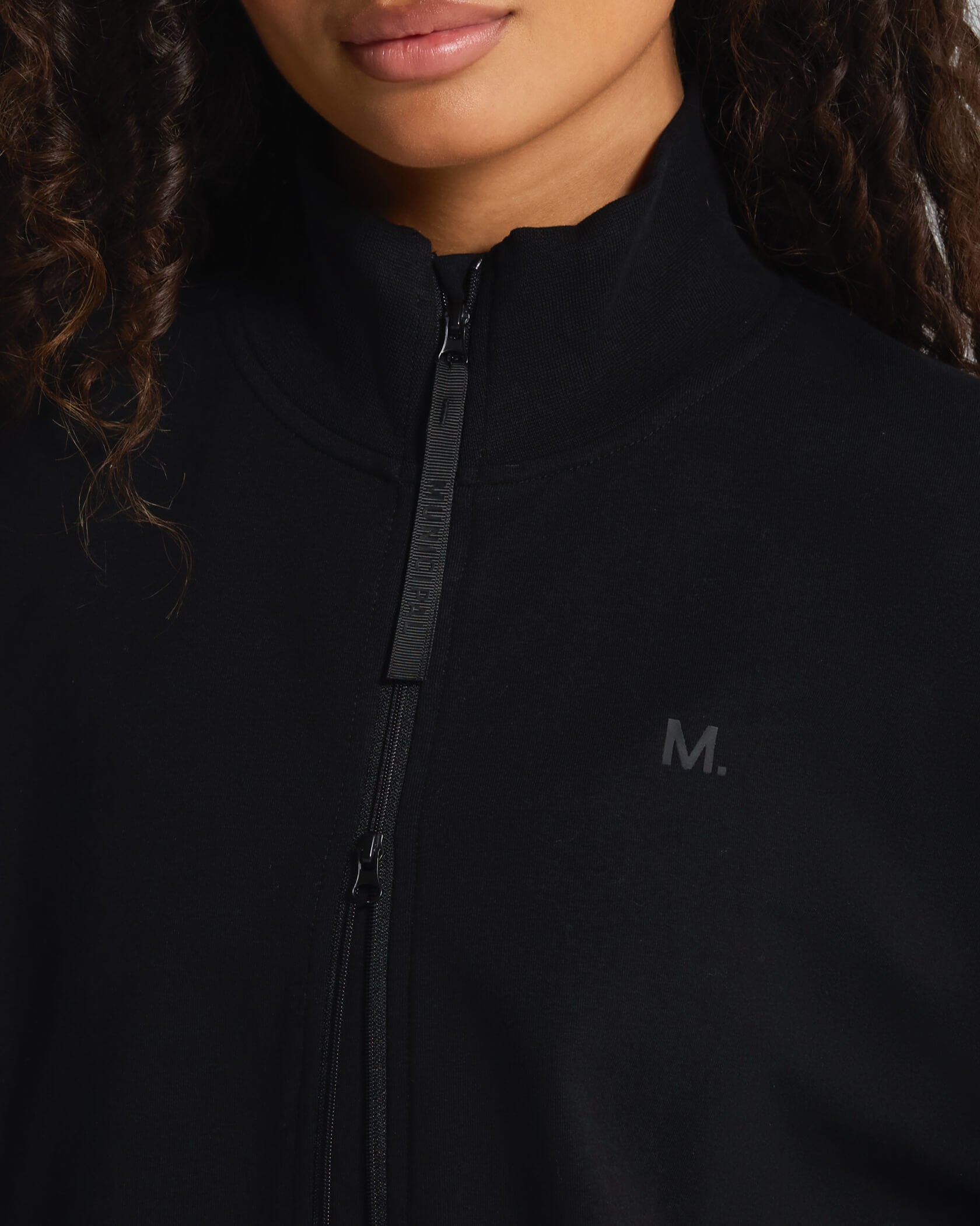 Women's Metro Full Zip Track Jacket |Black| detail