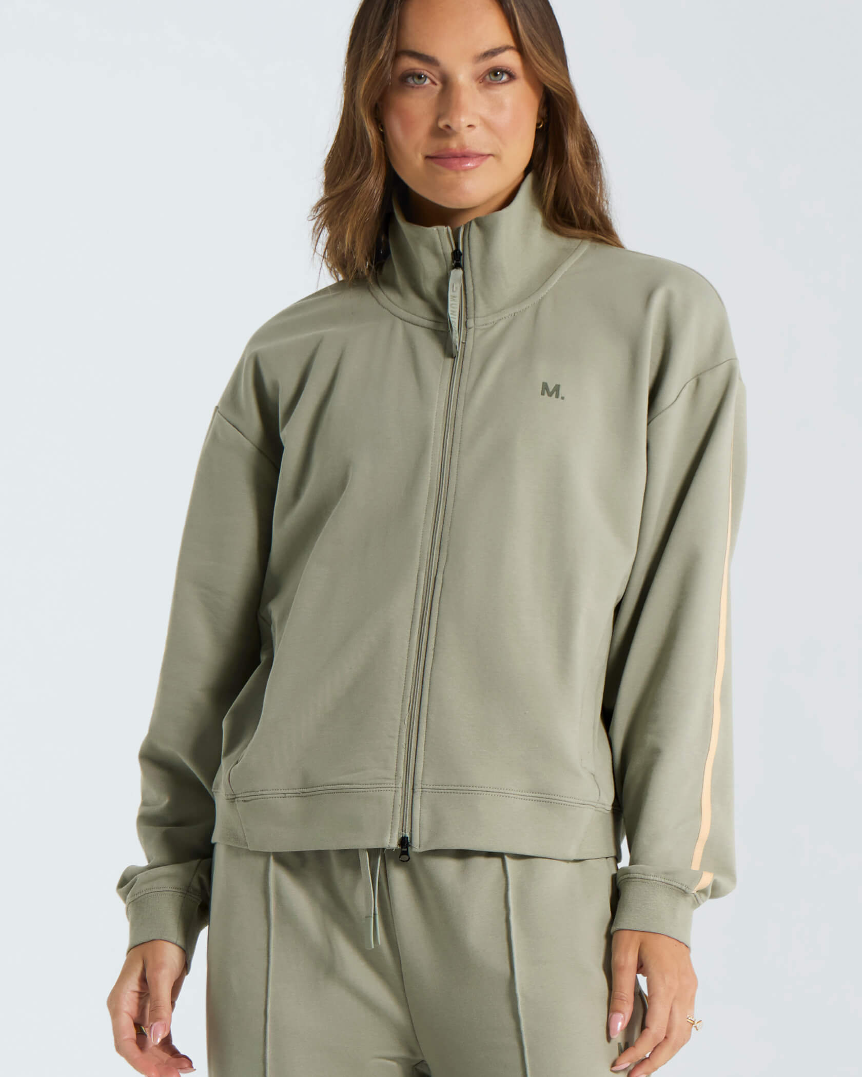 Women's Metro Full Zip Track Jacket |Seagrass| front