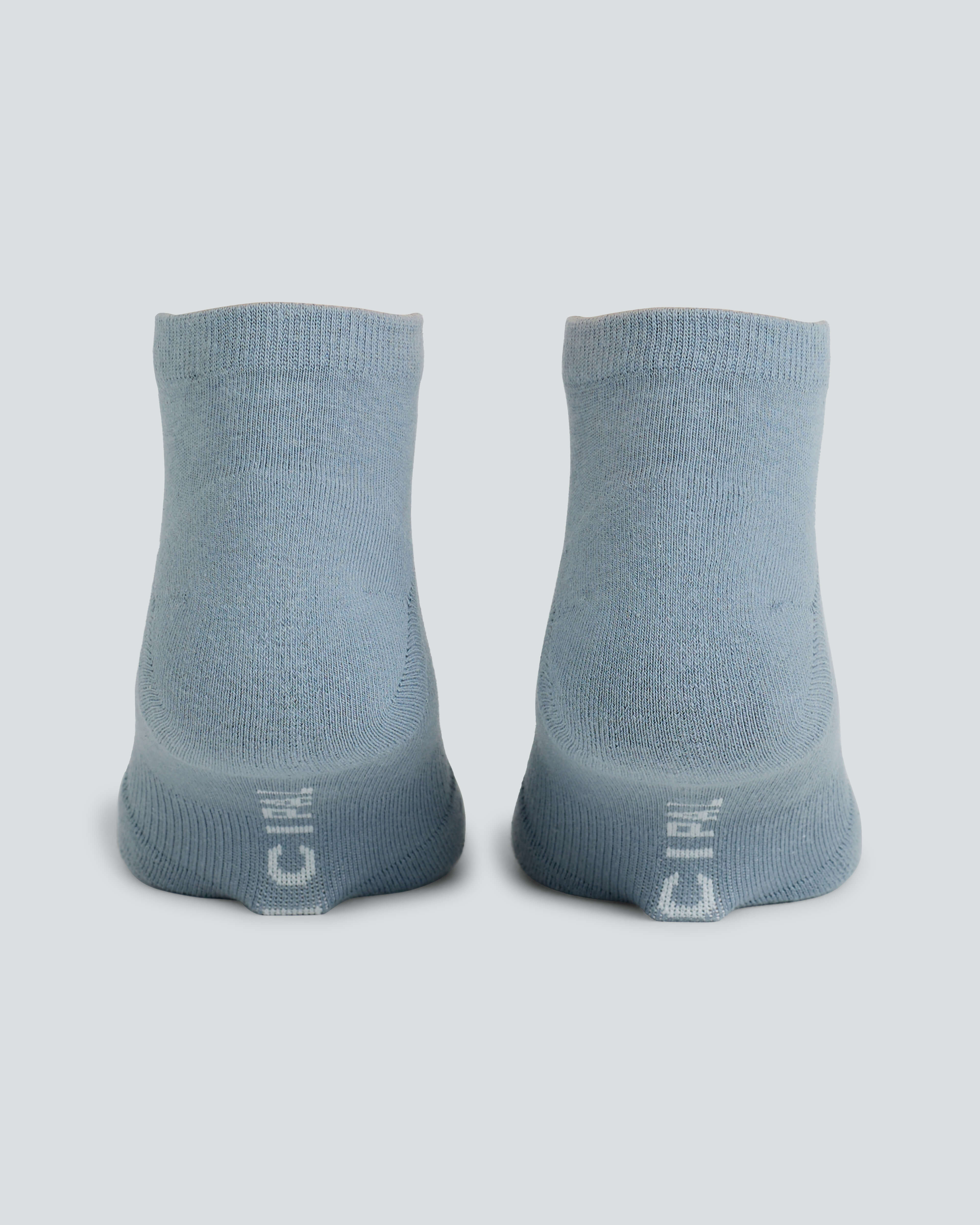 All Time Low Socks |Tempest| blue low-cut municipal socks facing back