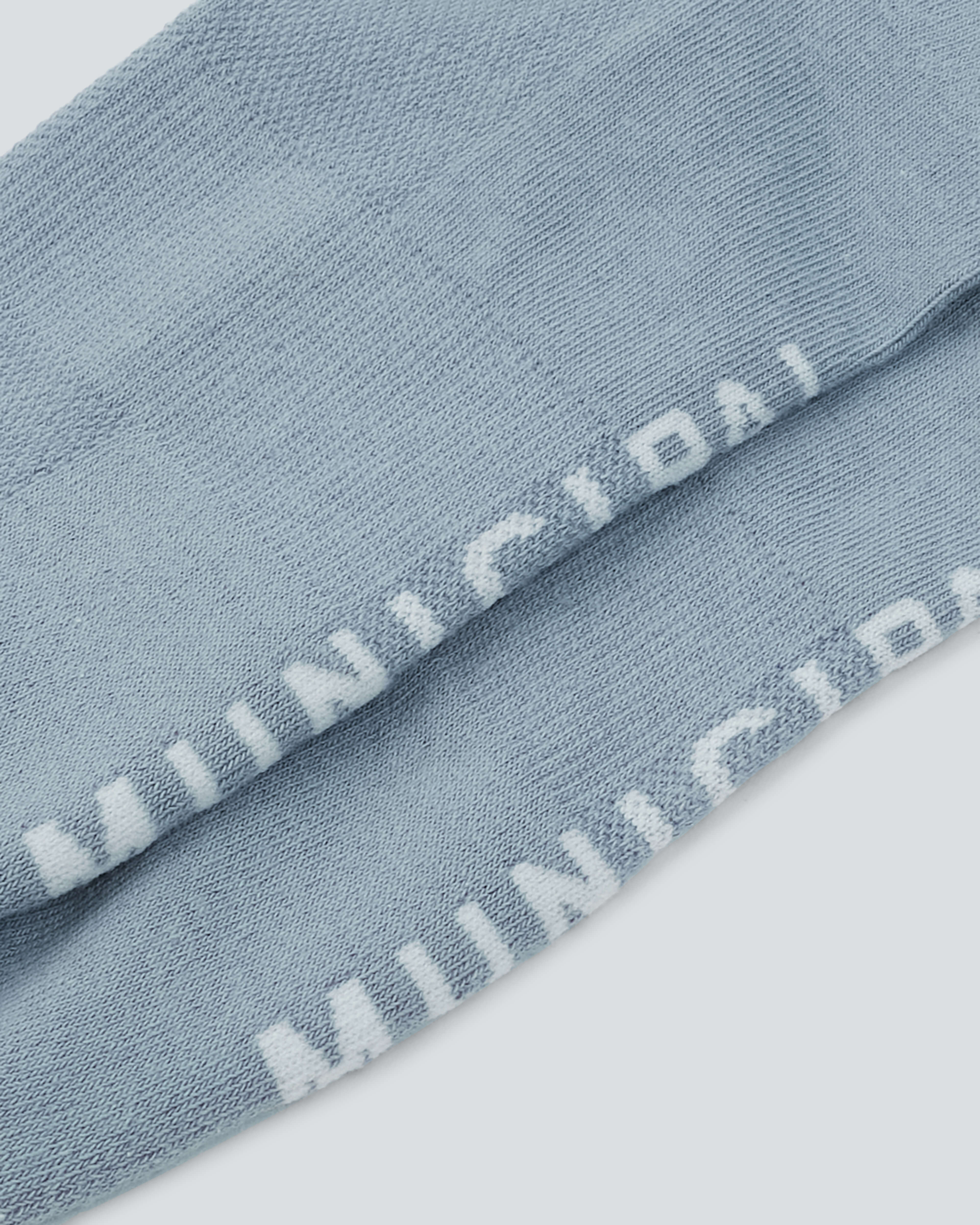 All Time Low Socks |Tempest| blue low-cut municipal socks close-up detail shot
