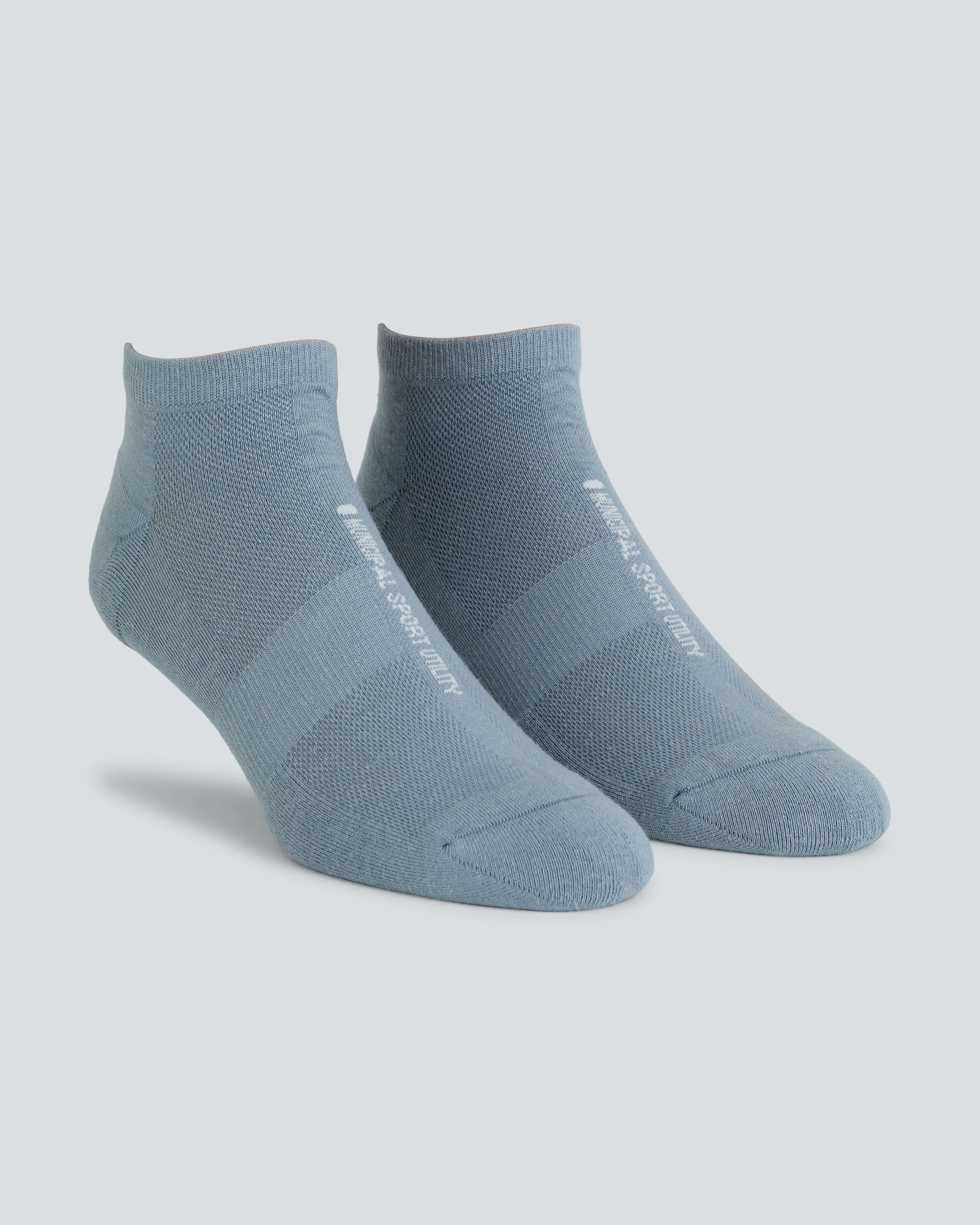 All Time Low Socks |Tempest| blue low-cut municipal socks facing right