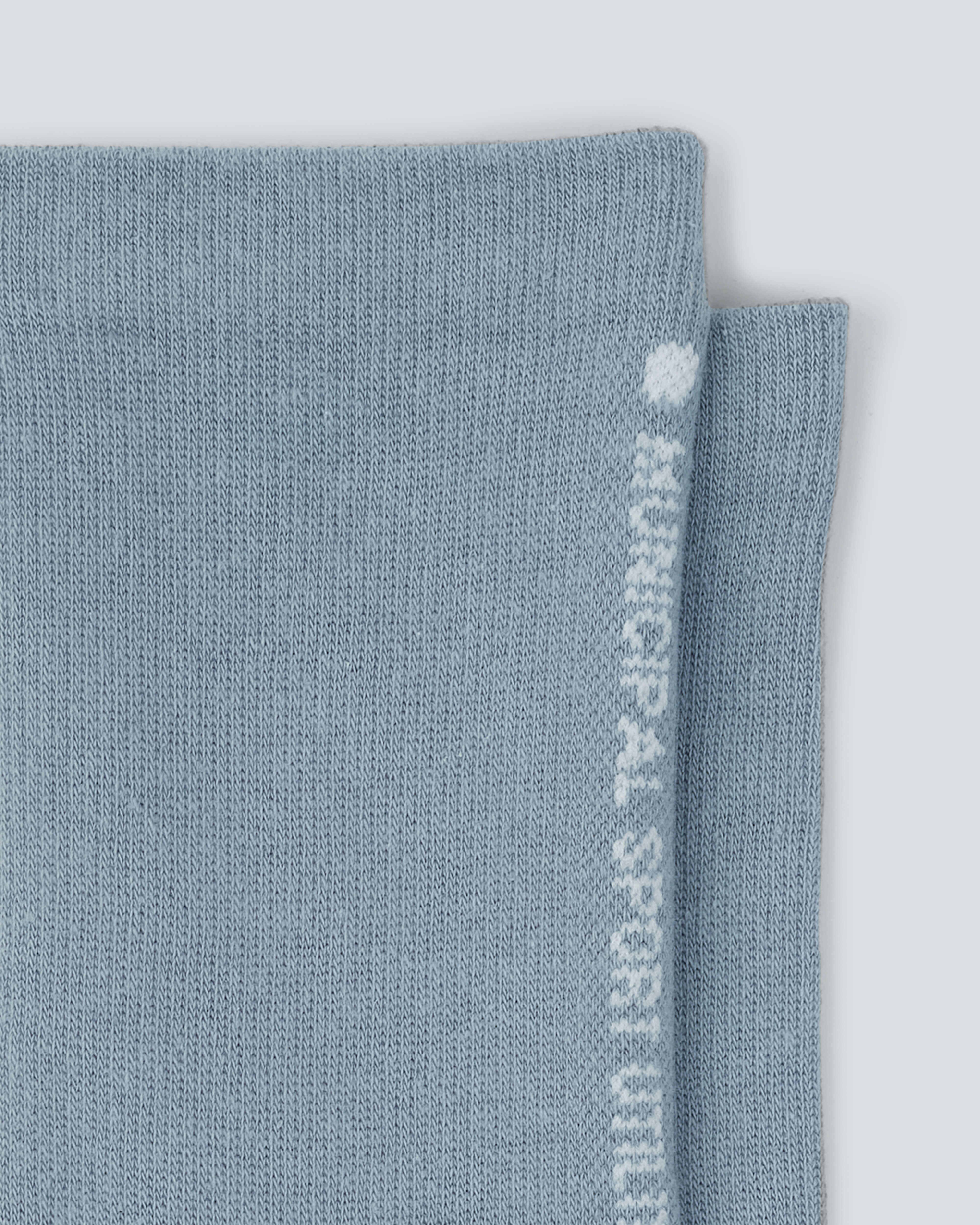 All Time Mid Crew Socks |Tempest| blue municipal socks close up detail shot 