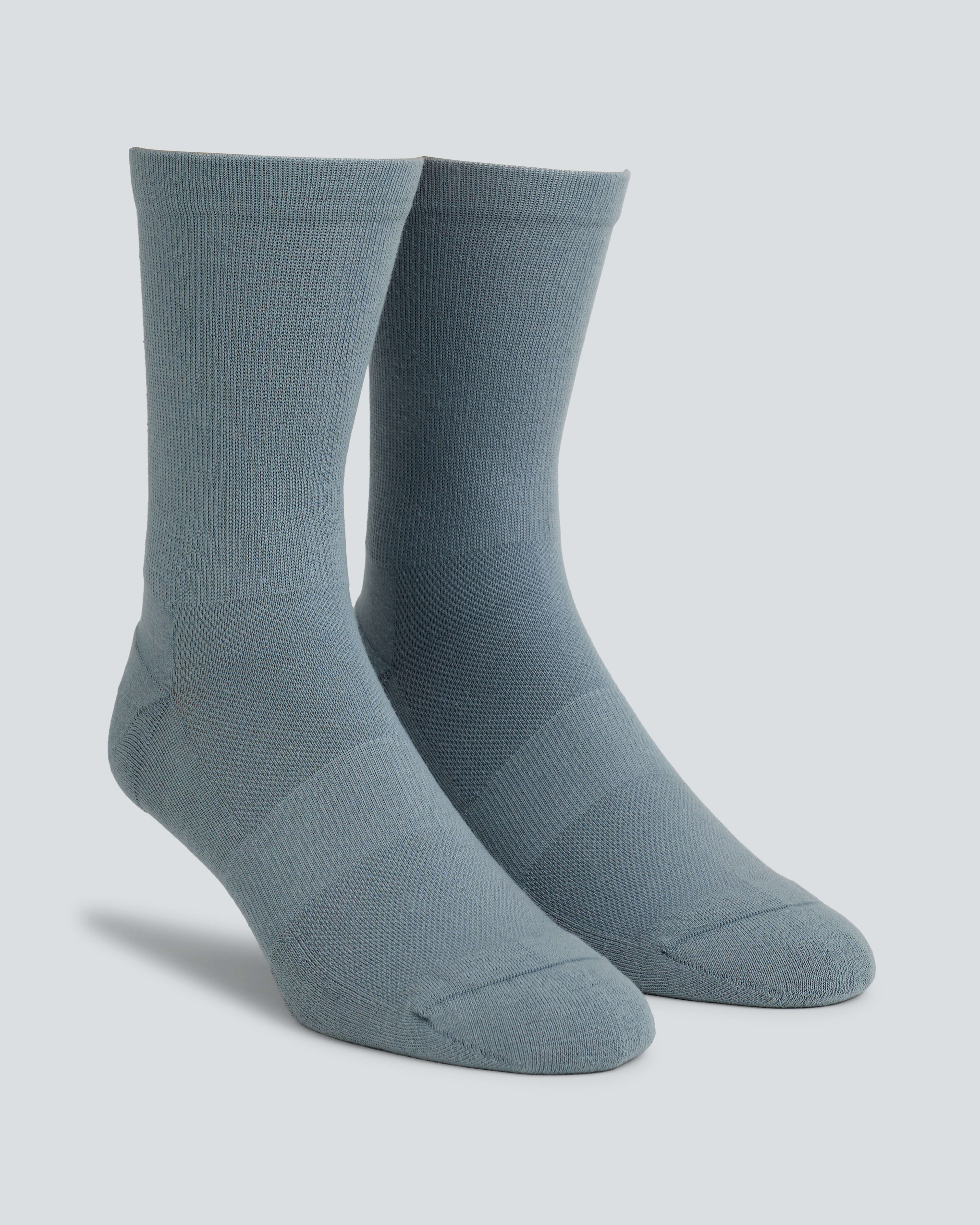 All Time Mid Crew Socks |Tempest| blue municipal mid-length socks facing right