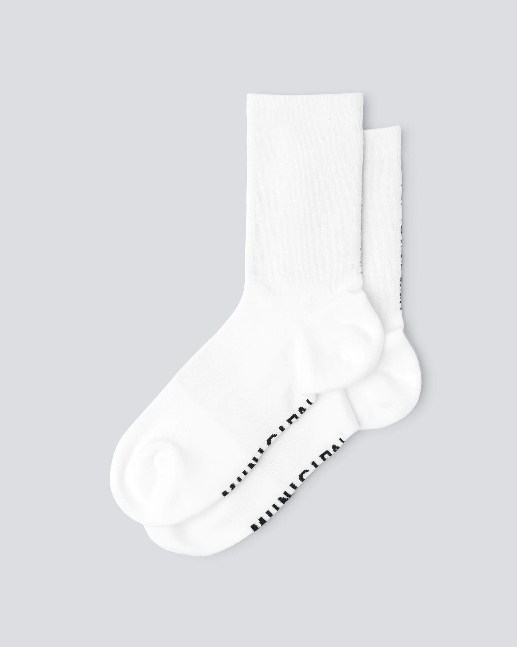 All Time Mid Crew Socks |White| flat