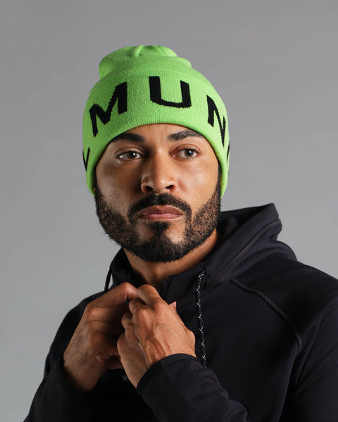 Big MUNICIPAL Beanie in Slime | MUNICIPAL