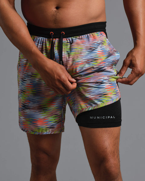 ウェア SCRIBBLE 8.5-INCH SHORTS BK M municipal-apparel_daybreak-
