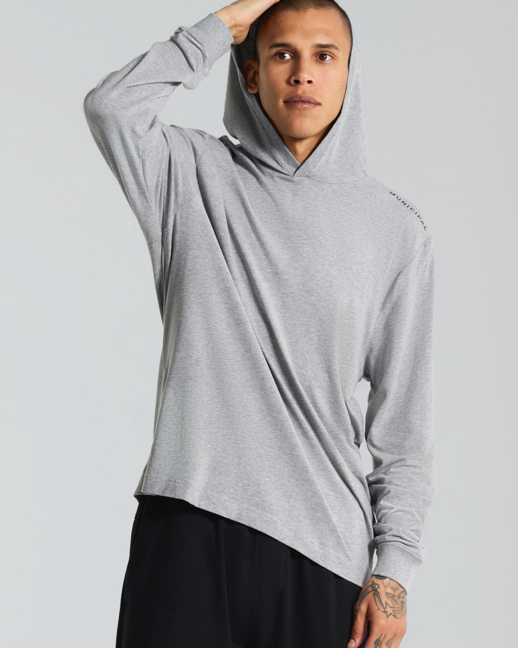 Generisch Enduro Evolution - Felpa con cappuccio da uomo, Grigio Generisch Enduro Evolution - Felpa con cappuccio da uomo, Grigio