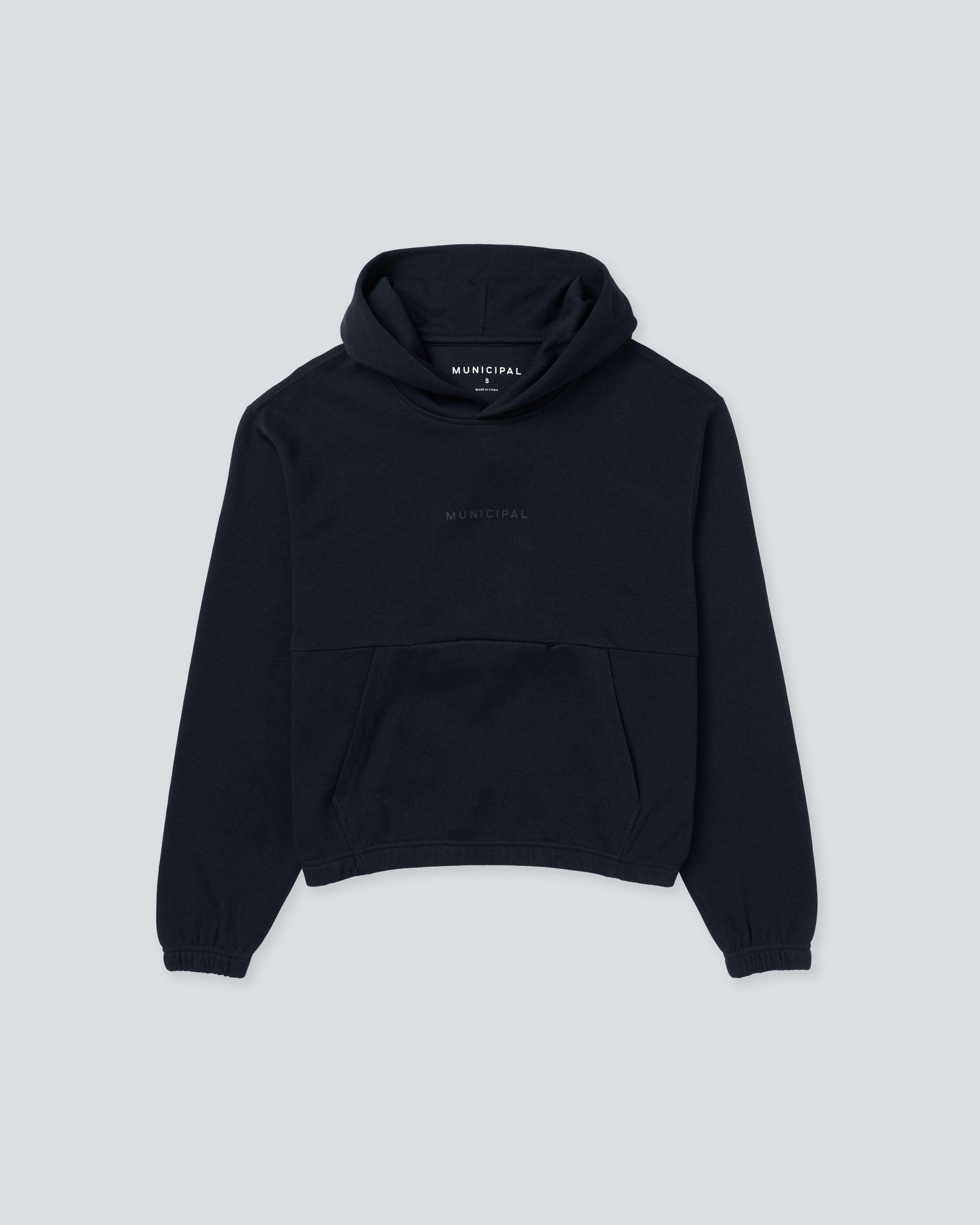 Fairfax Hoodie |Black| flat front