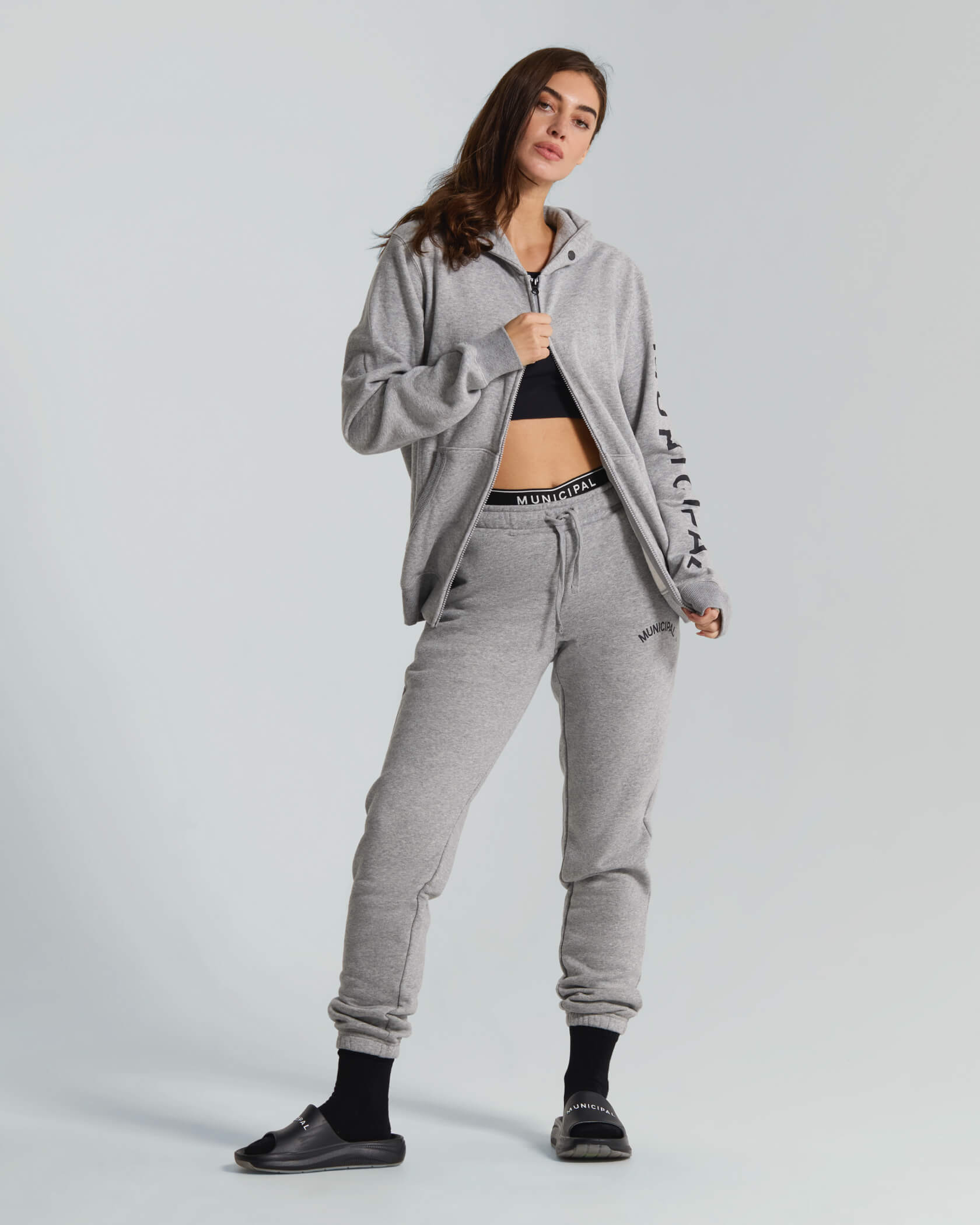 Gameday Full Zip Hoodie |Athletic Heather| unisex outfit