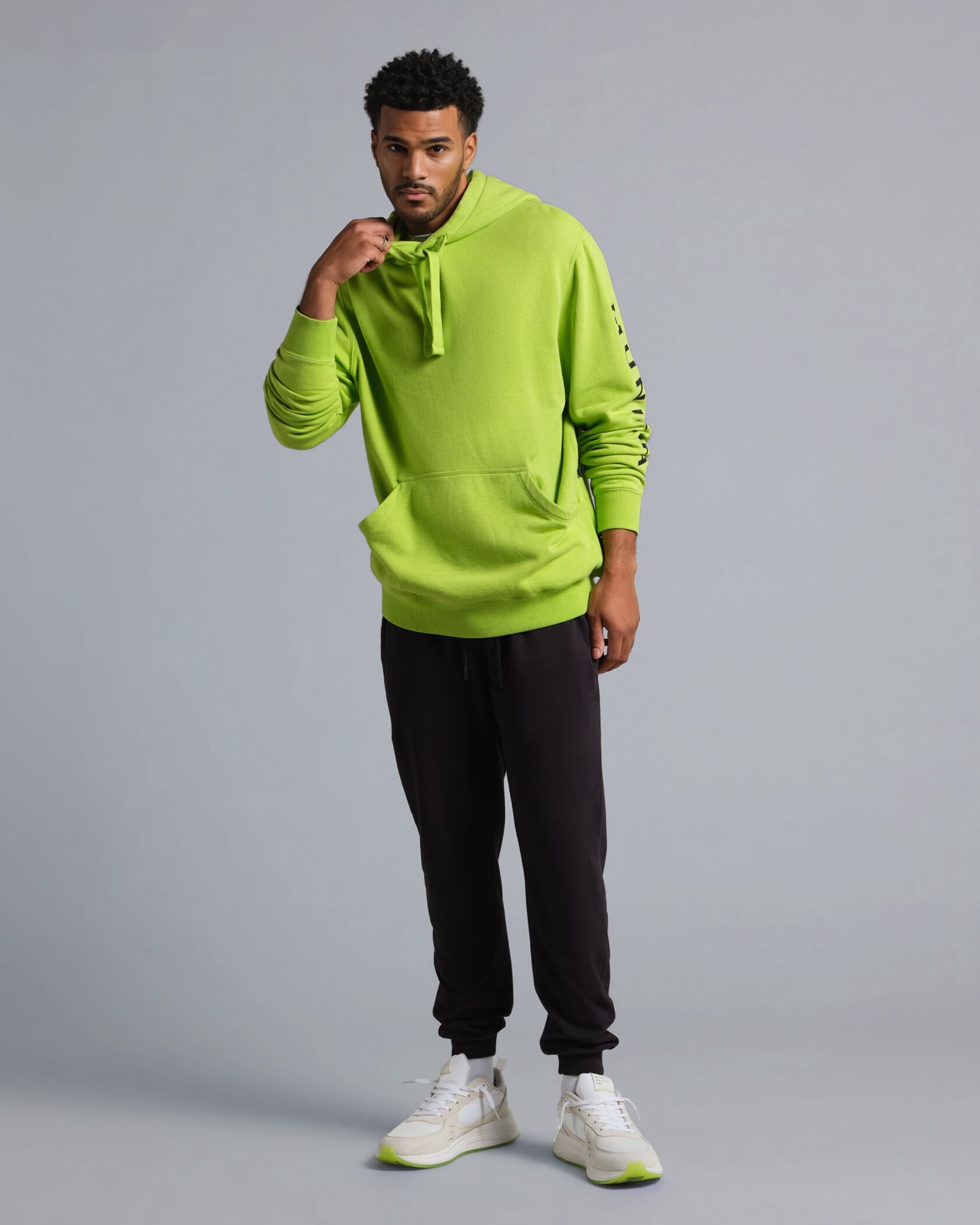 Gameday Hoodie in Lime Black MUNICIPAL